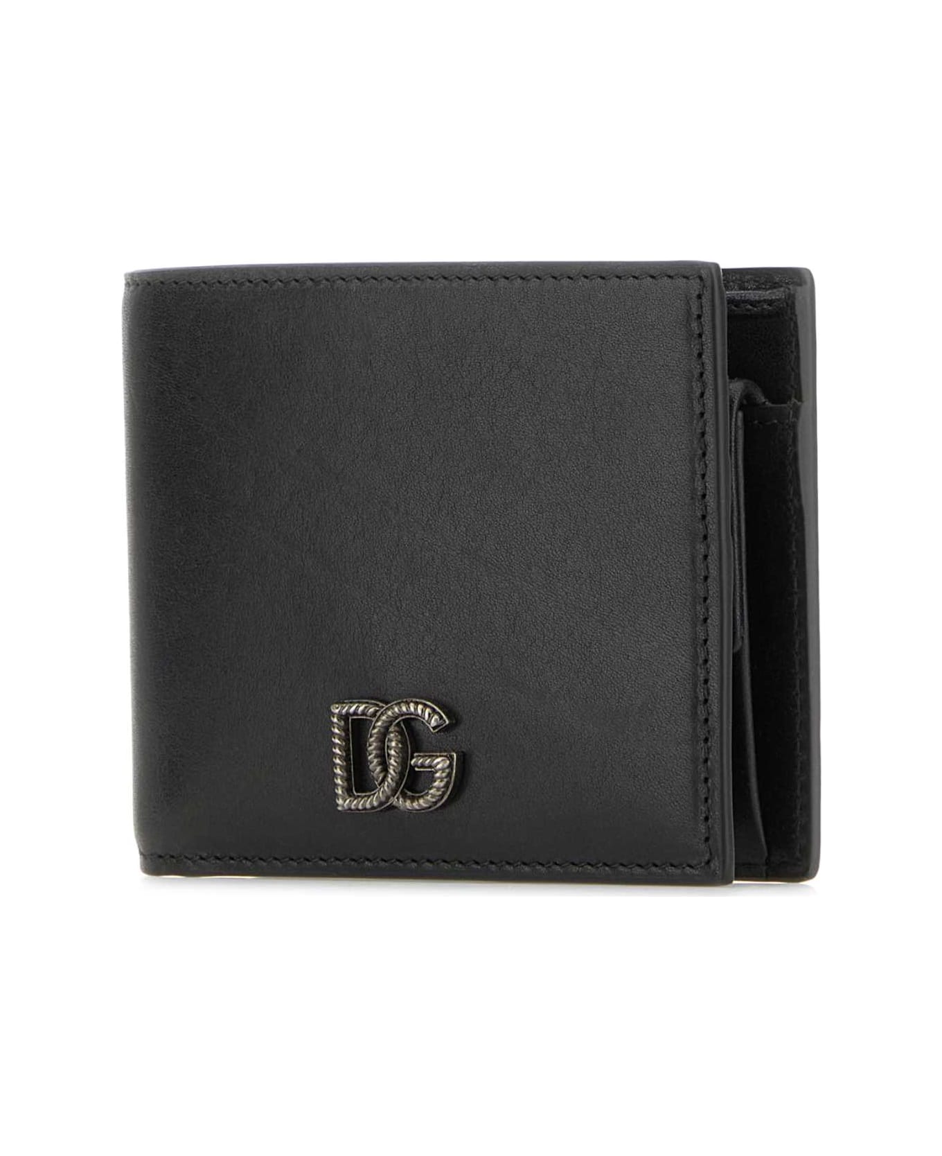 Dolce & Gabbana Black Leather Wallet - NERO