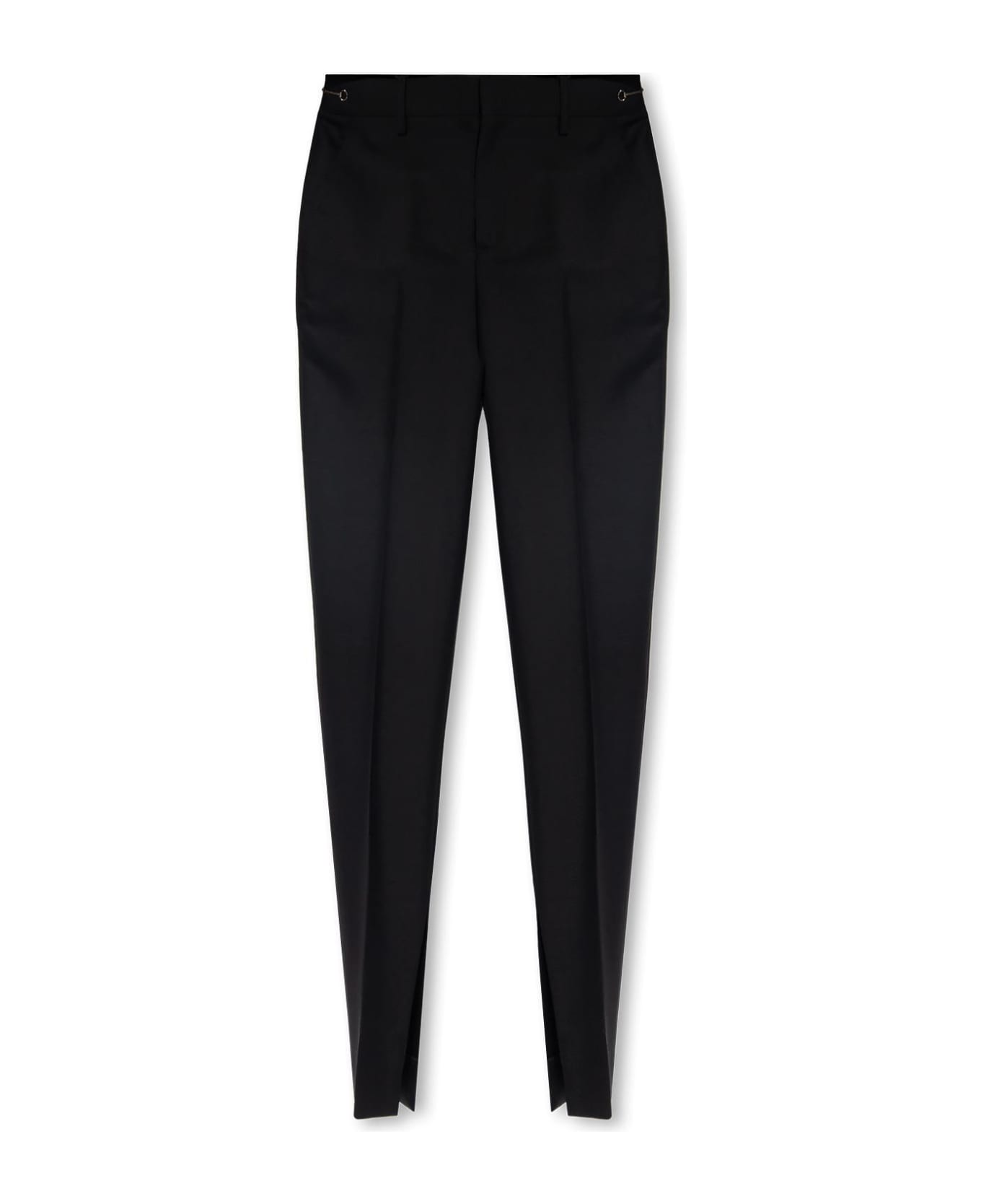 Gucci Wool Pleat-front Trousers - Black