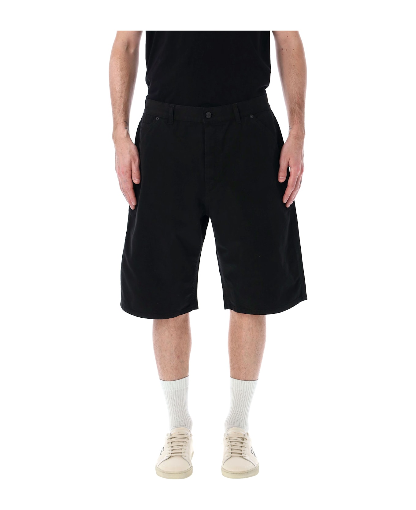Saint Laurent Baggy Bermuda Shorts - BLACK COSMO