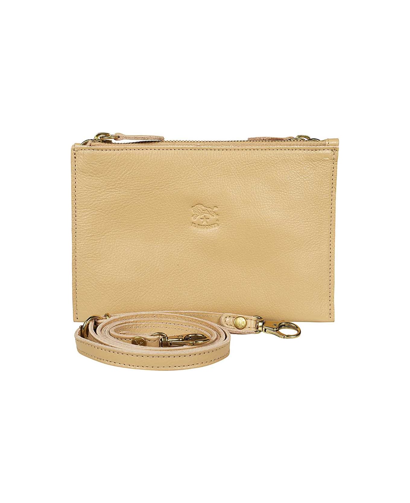 Il Bisonte Leather Clutch - Sand