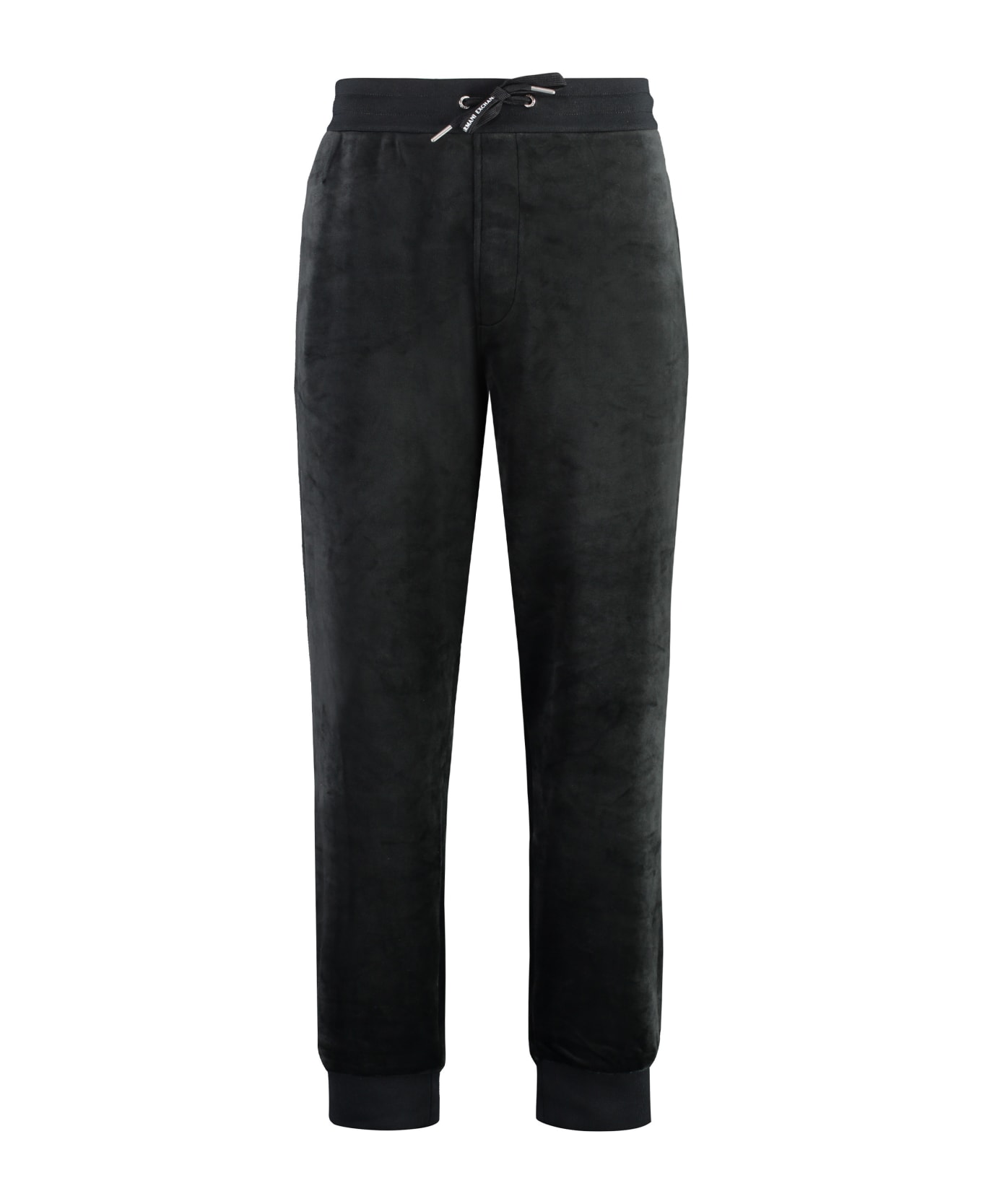 Emporio Armani Chenille Track-pants - black スウェットパンツ