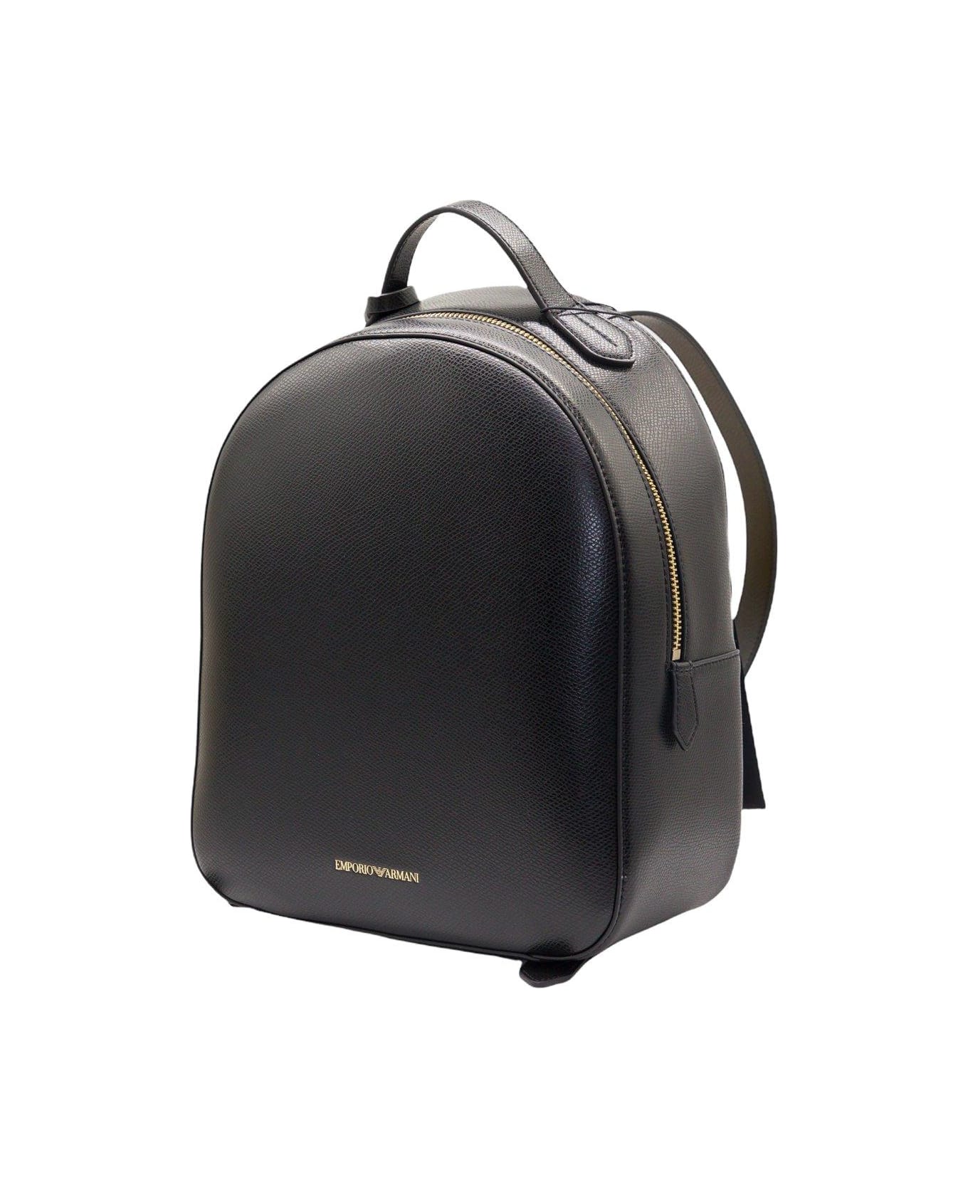 Giorgio Armani Charm-detailed Zipped Backpack Giorgio Armani - BLACK