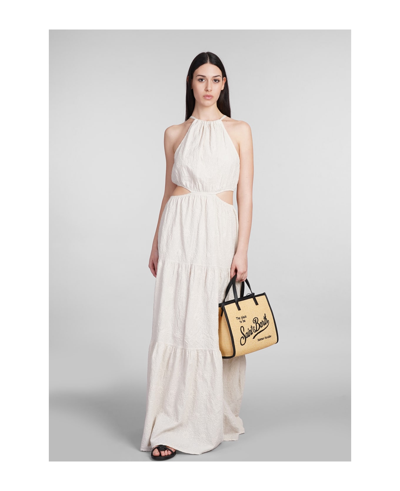 MC2 Saint Barth Kaby Dress In Beige Cotton - beige ワンピース＆ドレス