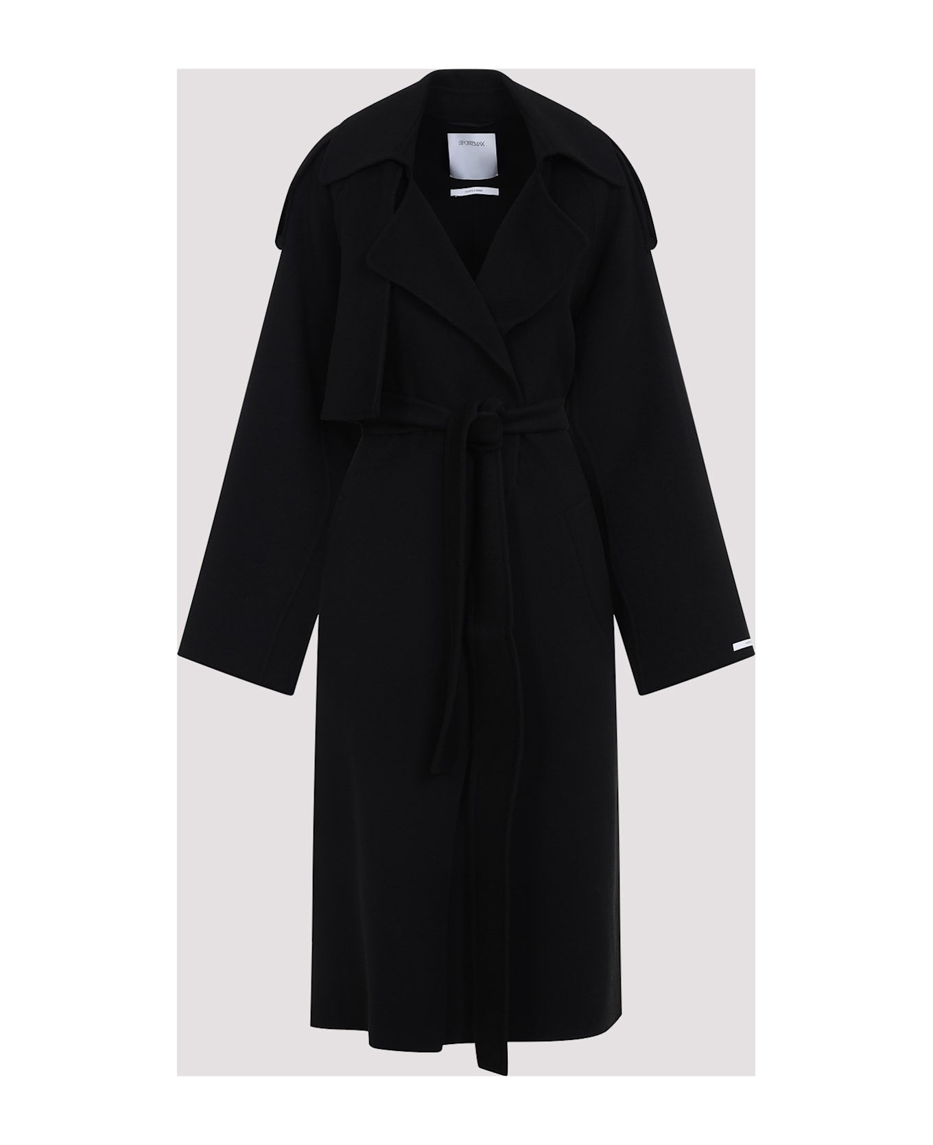 SportMax Fiore Coat - Nero
