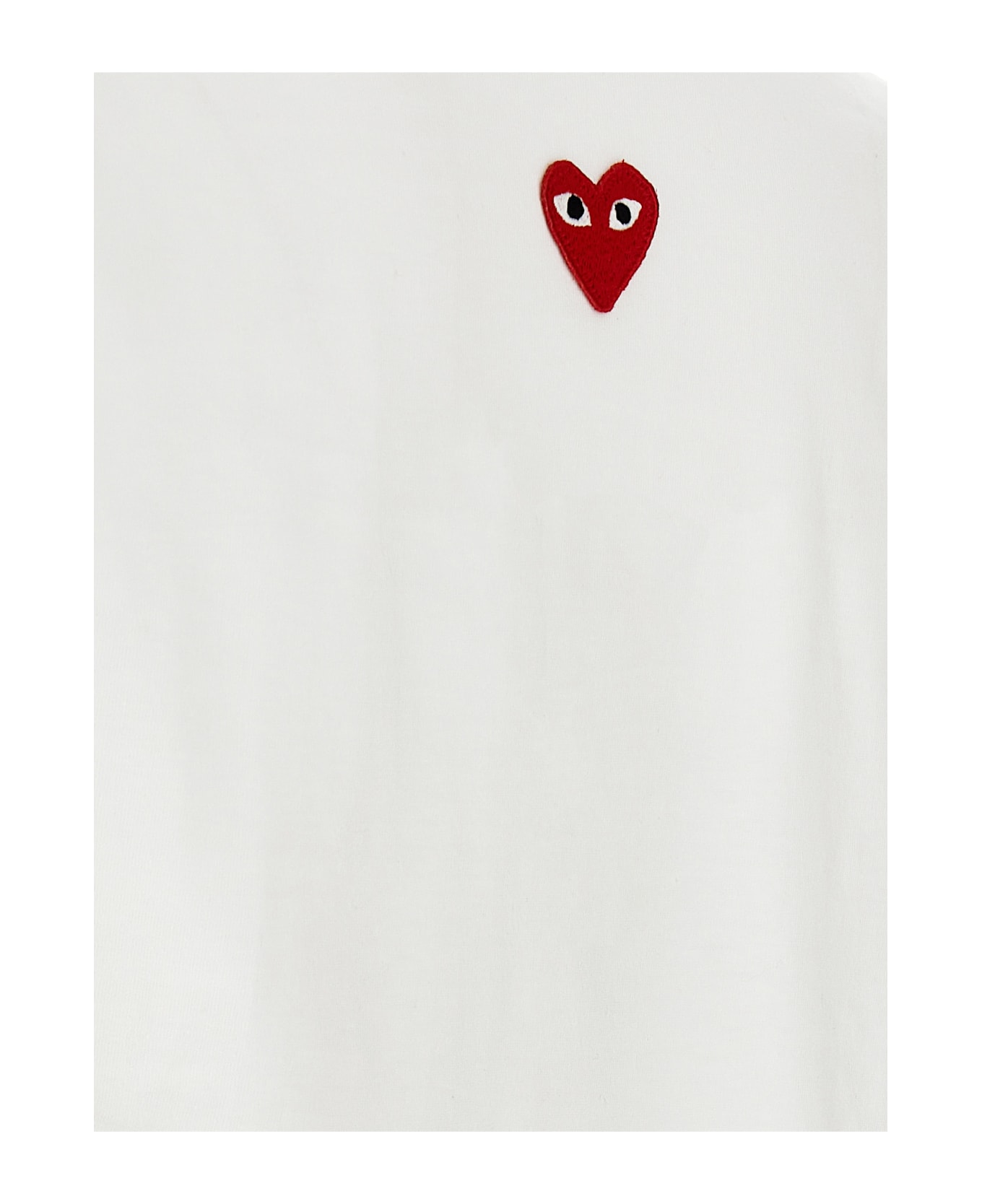 Comme des Garçons Play 
heart Patch
 T-shirt - White