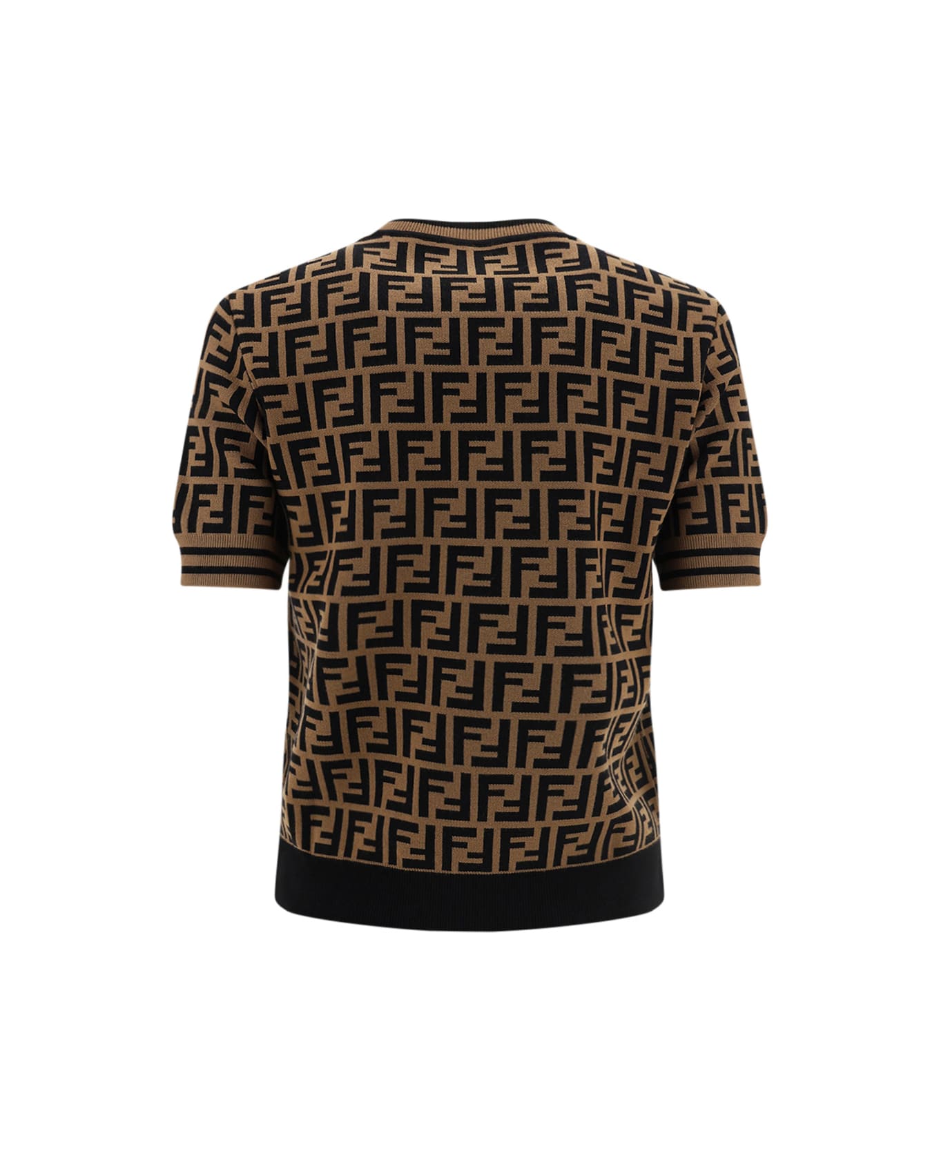 Fendi Short-sleeved Jumper - Brown Tシャツ