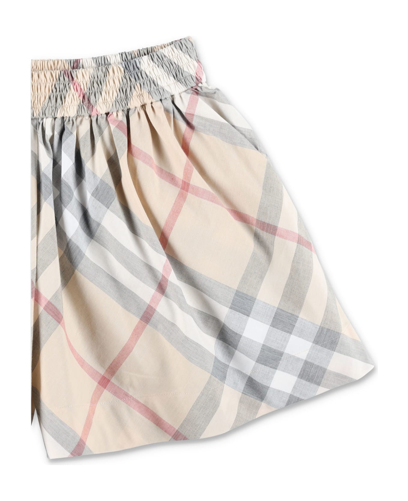 Burberry Kid - Shorts Check - PALE STONE IP CHECK