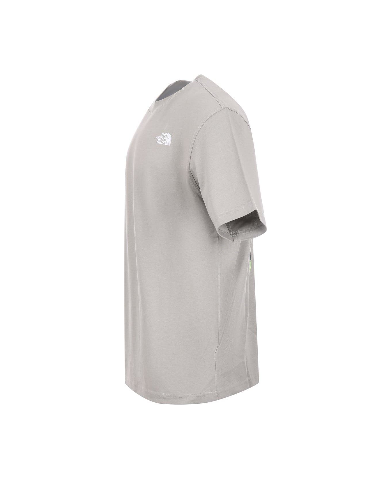 The North Face Logo Detailed Crewneck T-shirt - Grigio