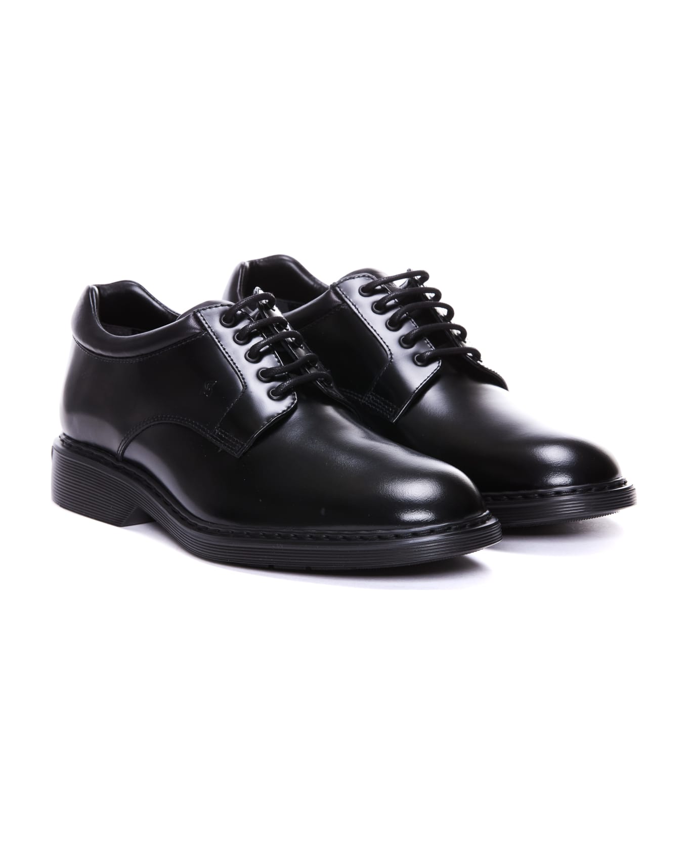 Hogan Laced Up Shoes - Black