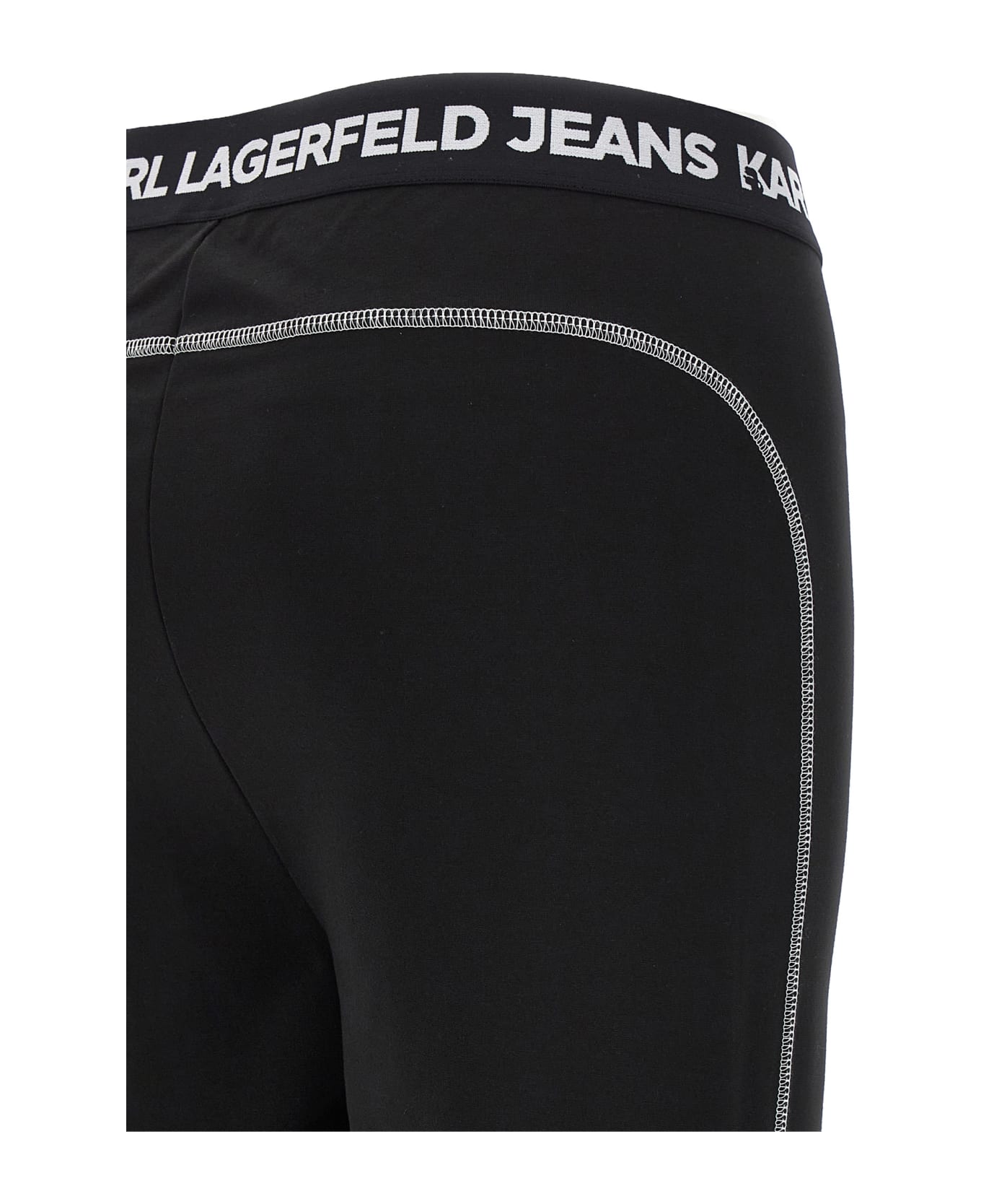 Karl Lagerfeld Logo Leggings - Black  