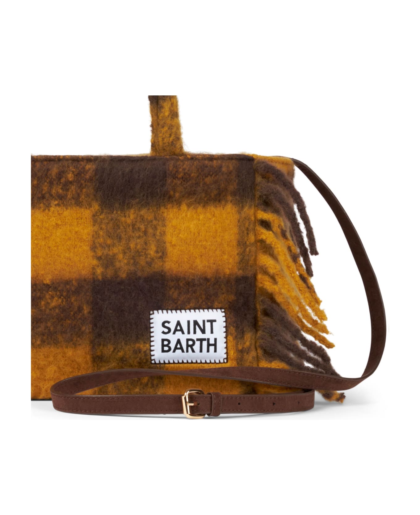 MC2 Saint Barth Colette Blanket Handbag With Gingham Print - MULTICOLOR