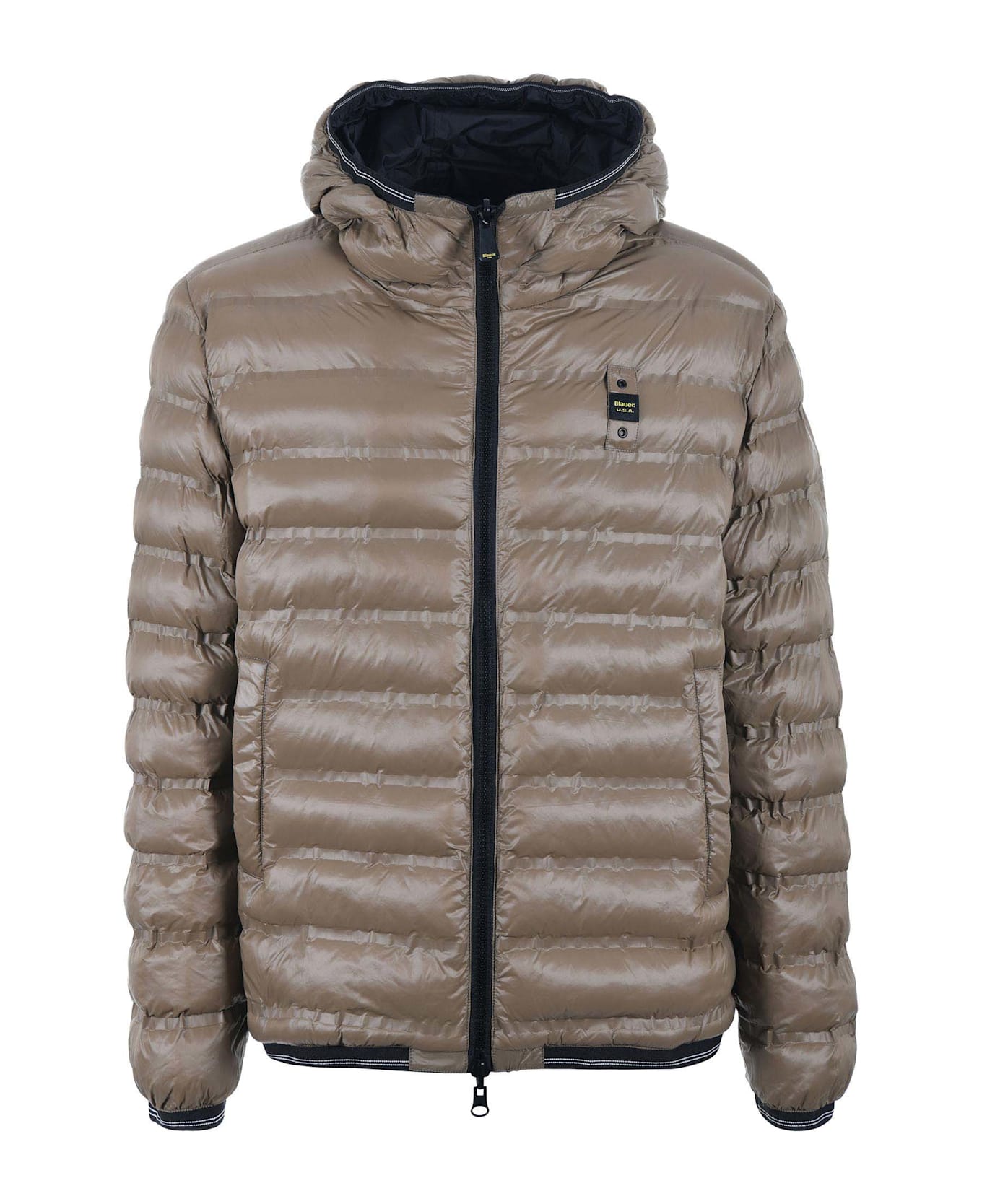 Blauer Reversible Nylon Jacket - Nero/nocciola