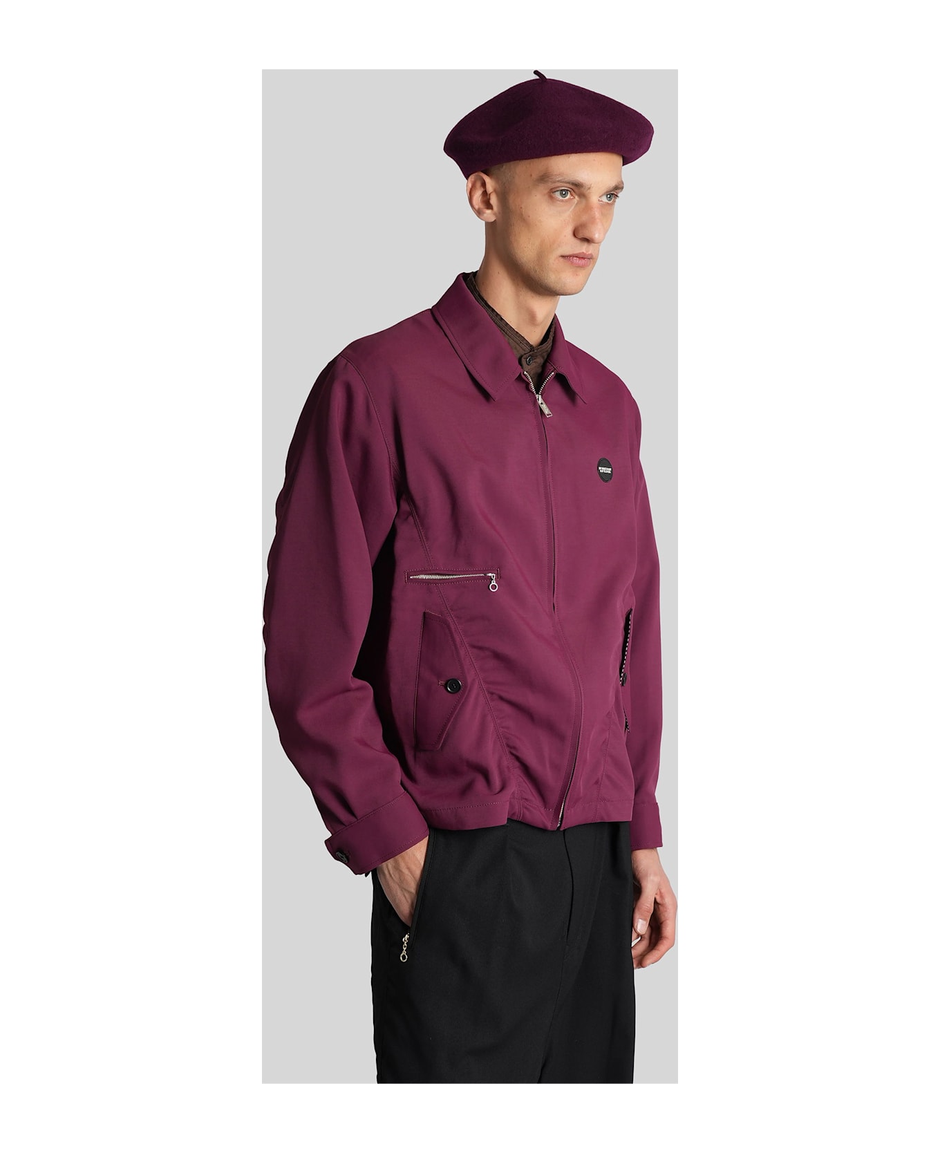 Undercover Jun Takahashi Casual Jacket In Bordeaux Polyester - bordeaux