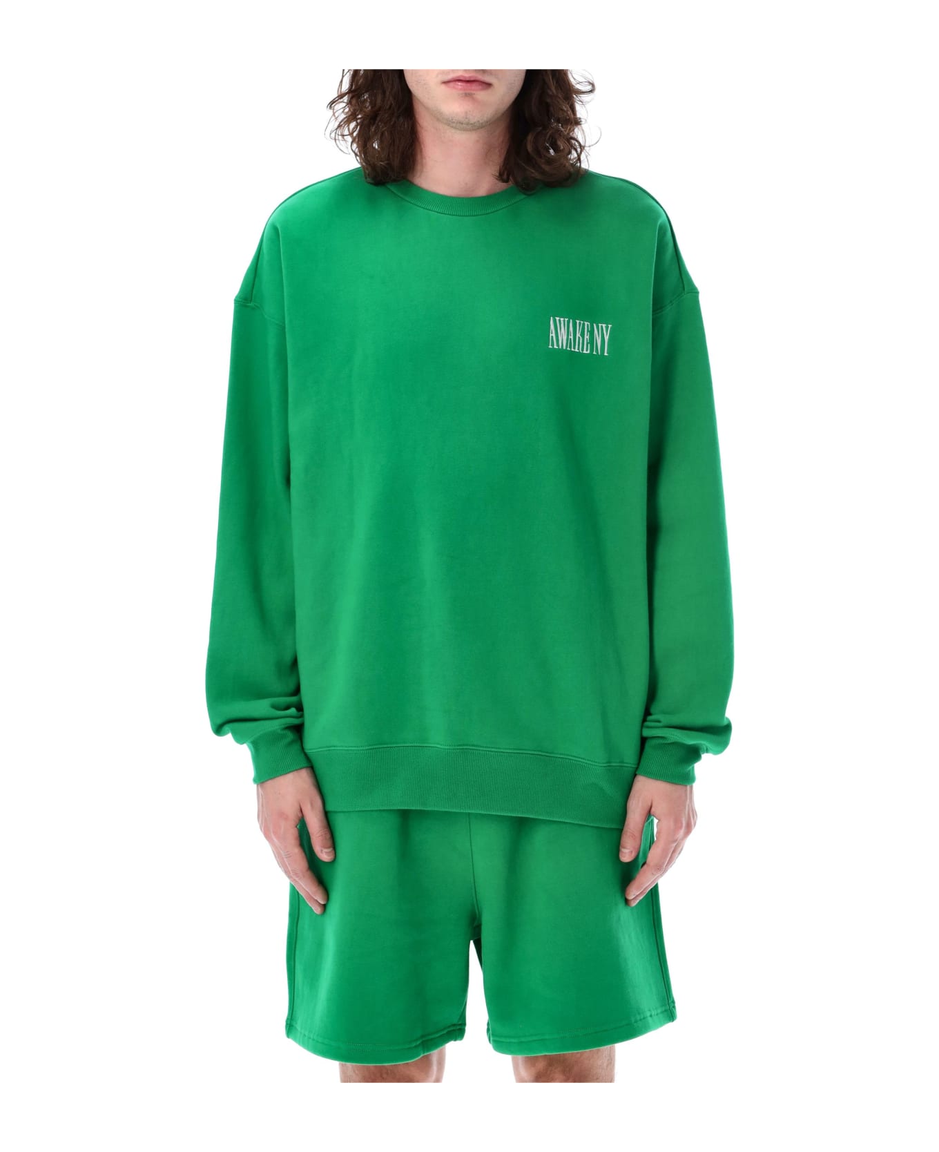 Awake NY Crewneck Sweatshirt - GREEN
