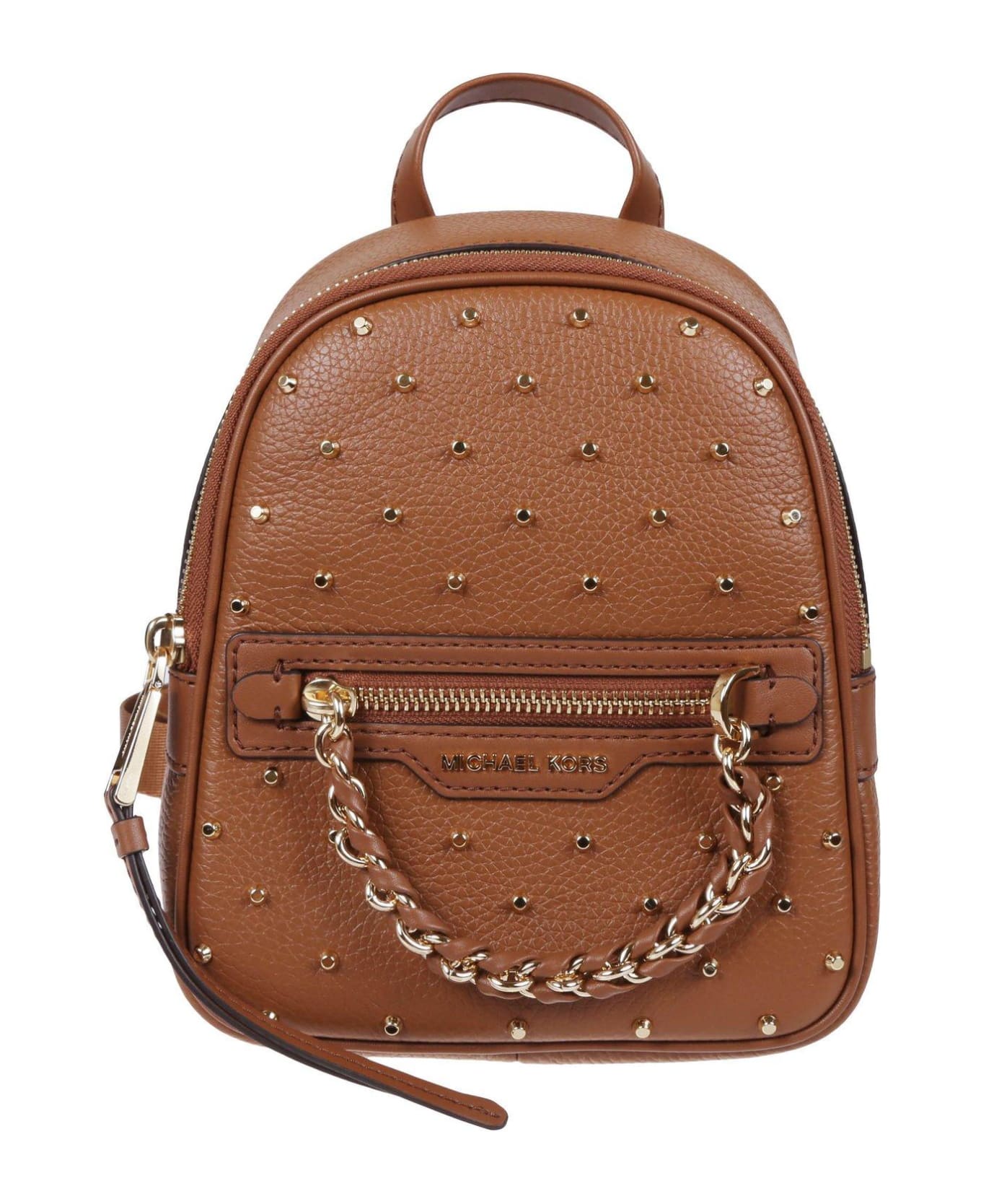 Michael Kors Logo Plaque Zip-up Backpack - Luggage バックパック