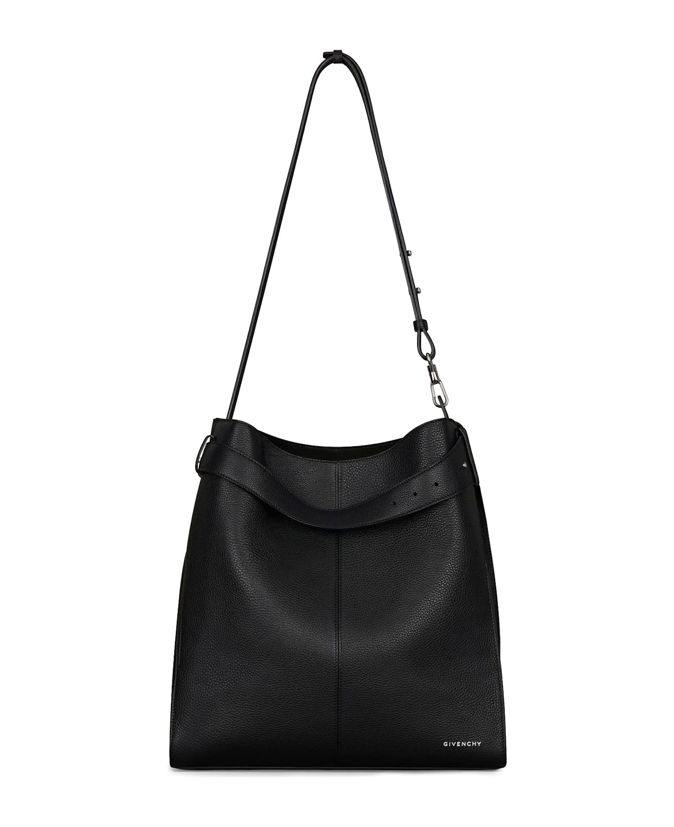 Givenchy Belted Bag Leather Shoulder Bag - Black