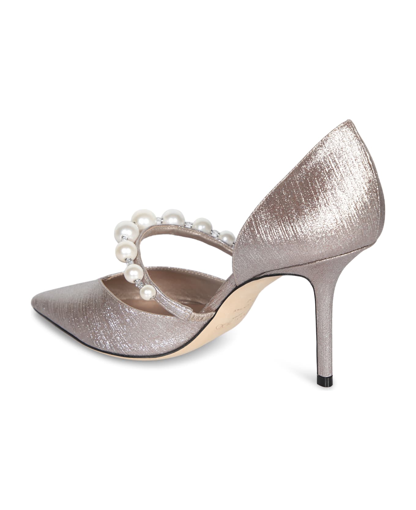 Jimmy Choo Aurelie 85 Macaron Silver Pumps - Metallic