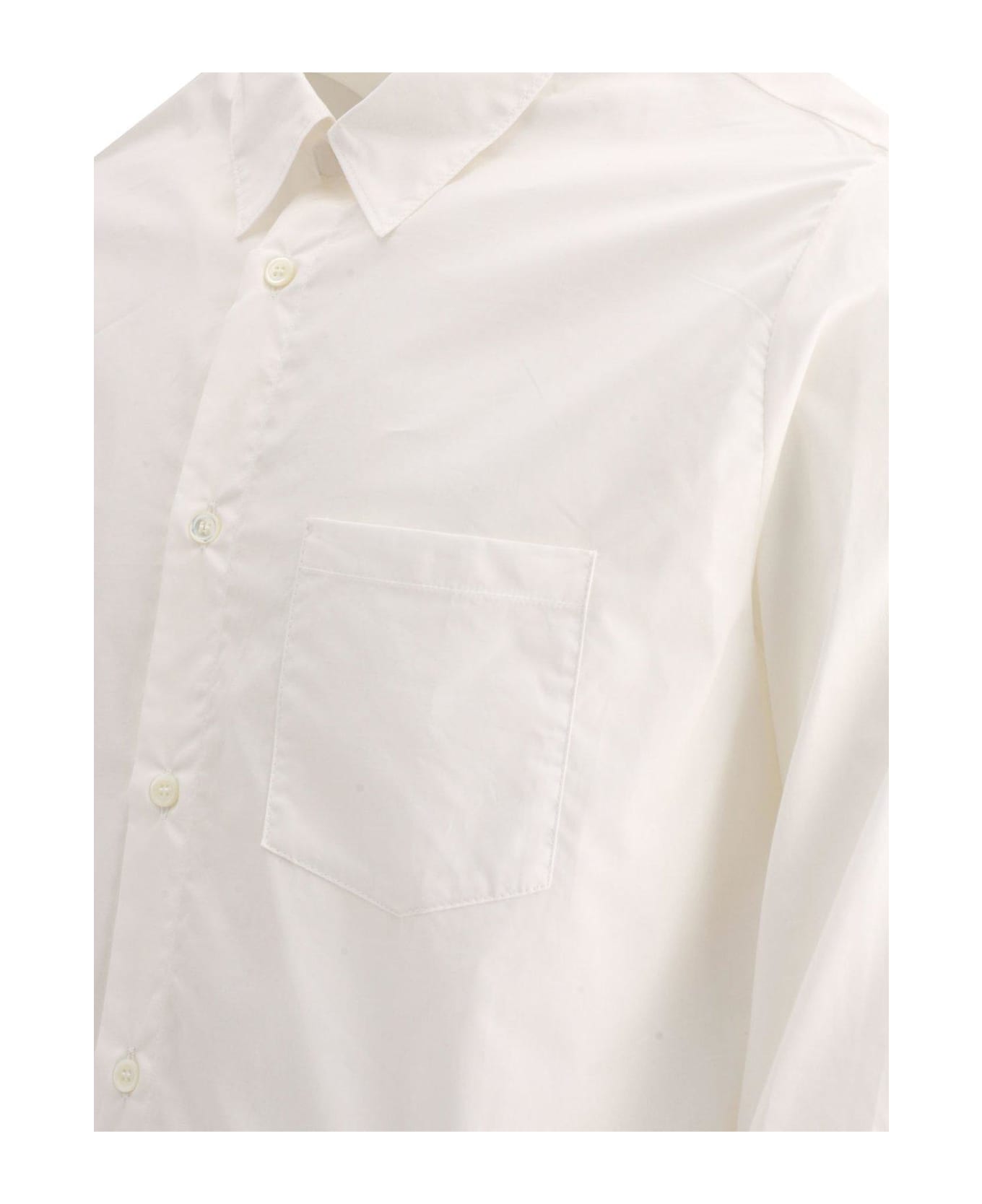 A.P.C. Buttoned Long-sleeved Shirt - Aab White シャツ
