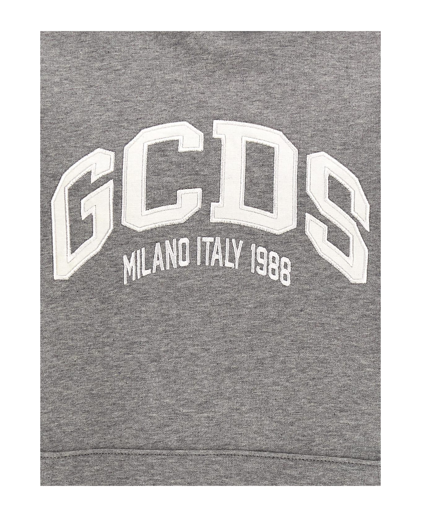 GCDS 'logo Loose' Hoodie - Gray フリース