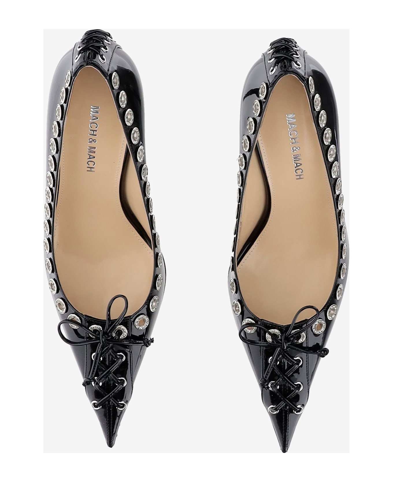 Mach & Mach Corset-style Pumps - Black