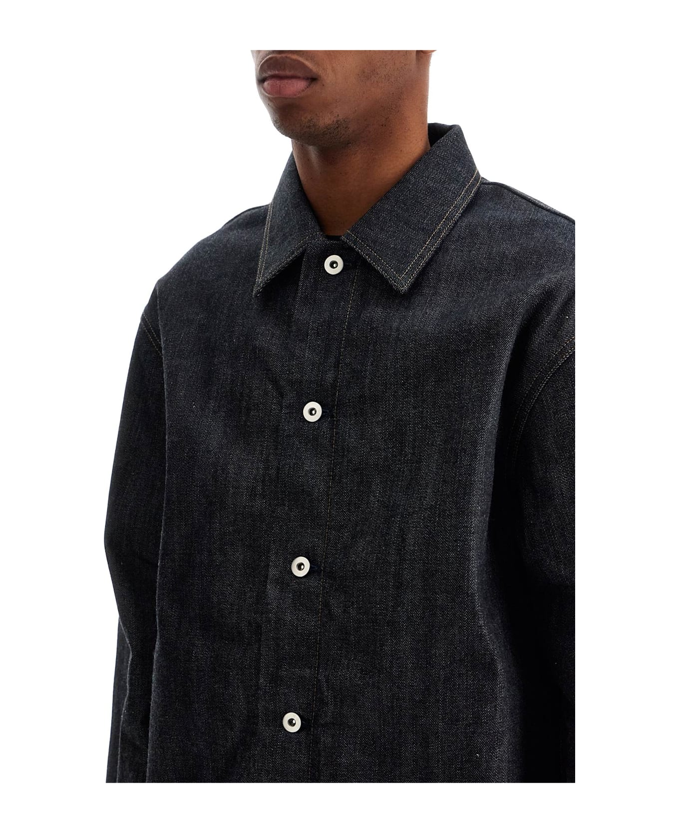 Jil Sander Denim Overshirt - DARK BLUE (Blue)