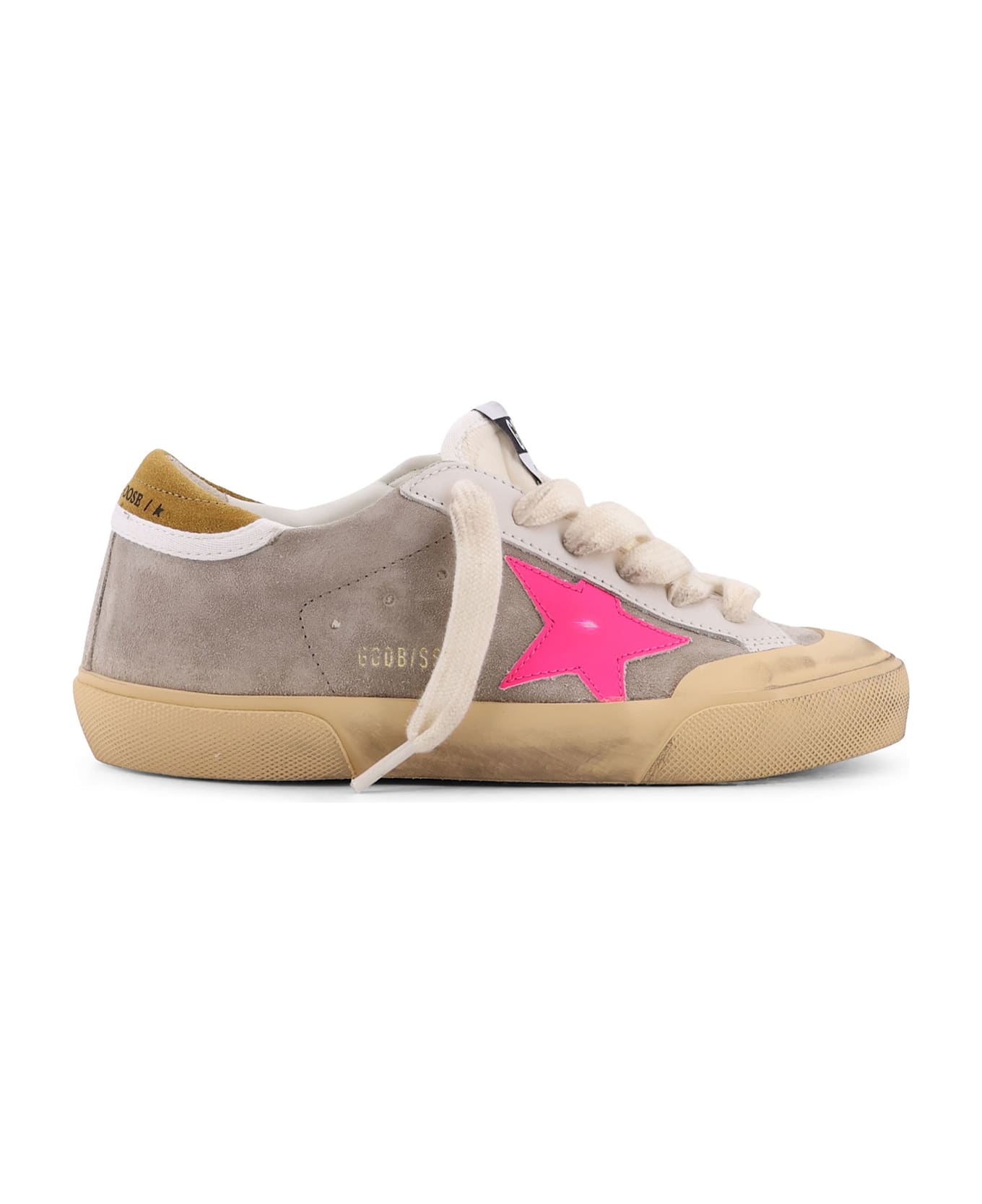 Golden Goose Super Star Penstar With Half Fox Suede Sneakers - Milkfuxia