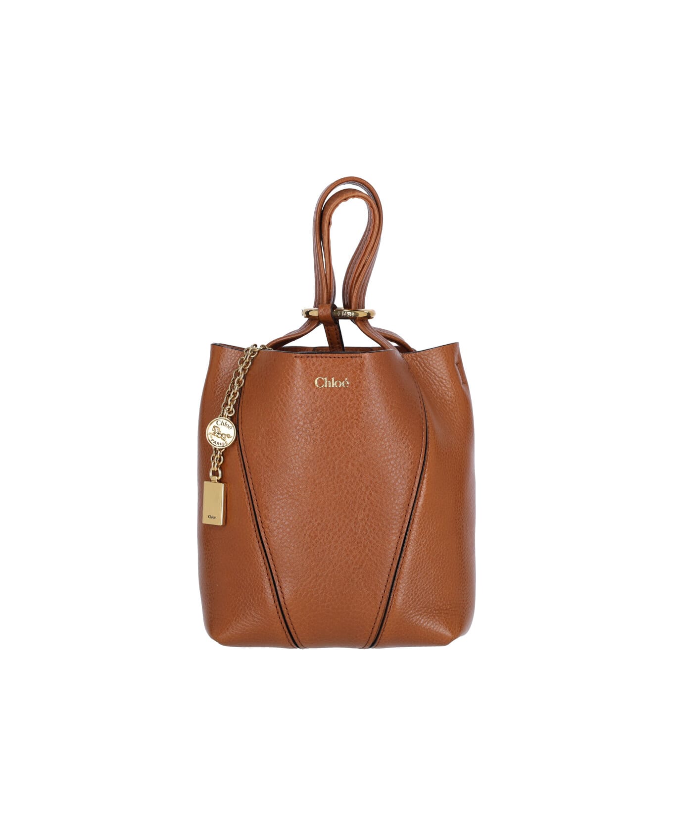 Chloé Small Tote Bag "spin" - Brown