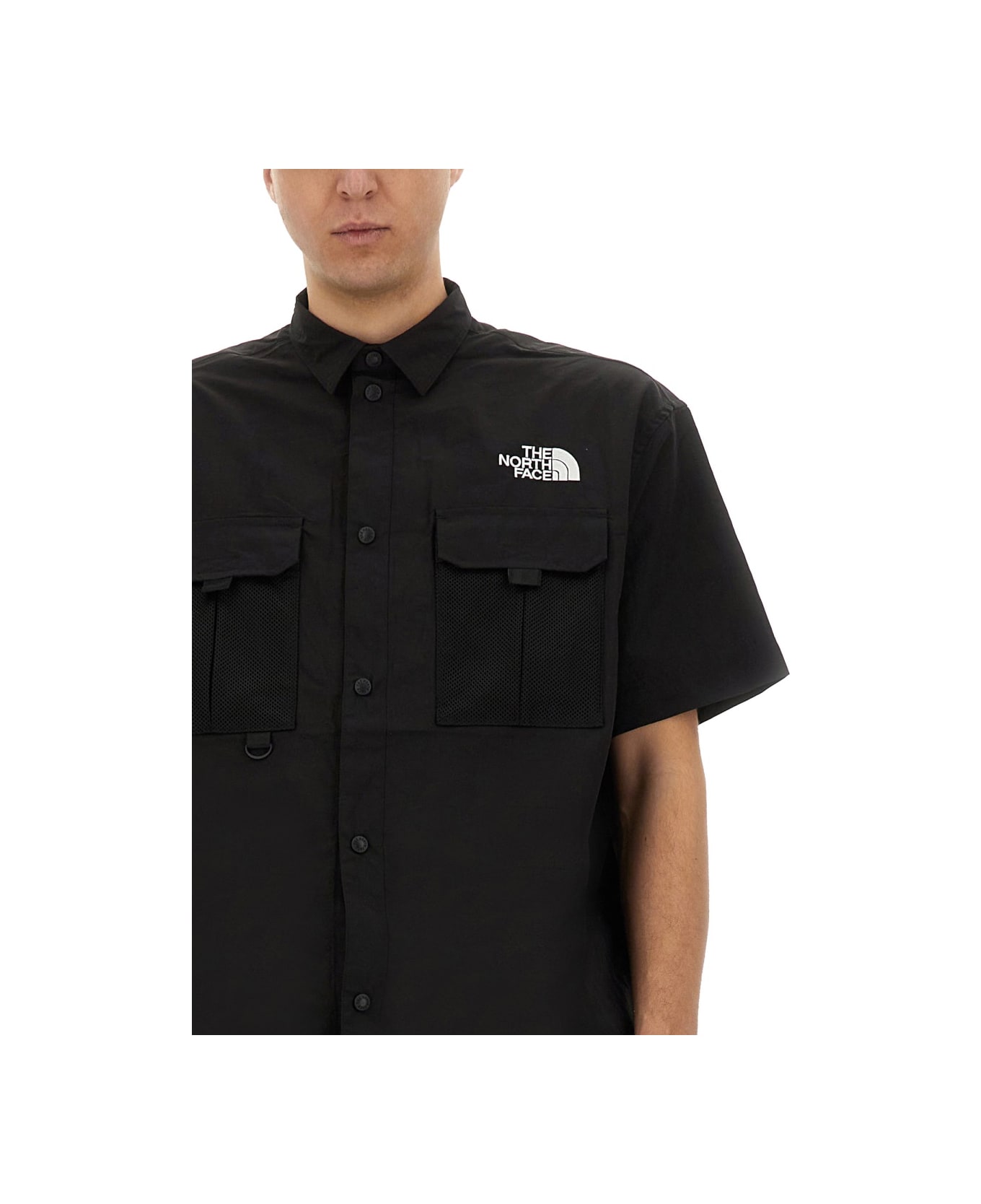 The North Face Logo Print Shirt - BLACK