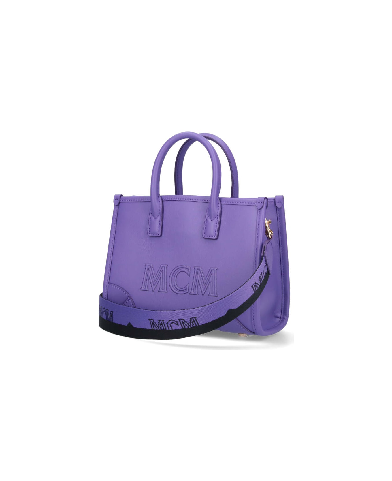 MCM Mini Tote Bag "münchen" - Purple
