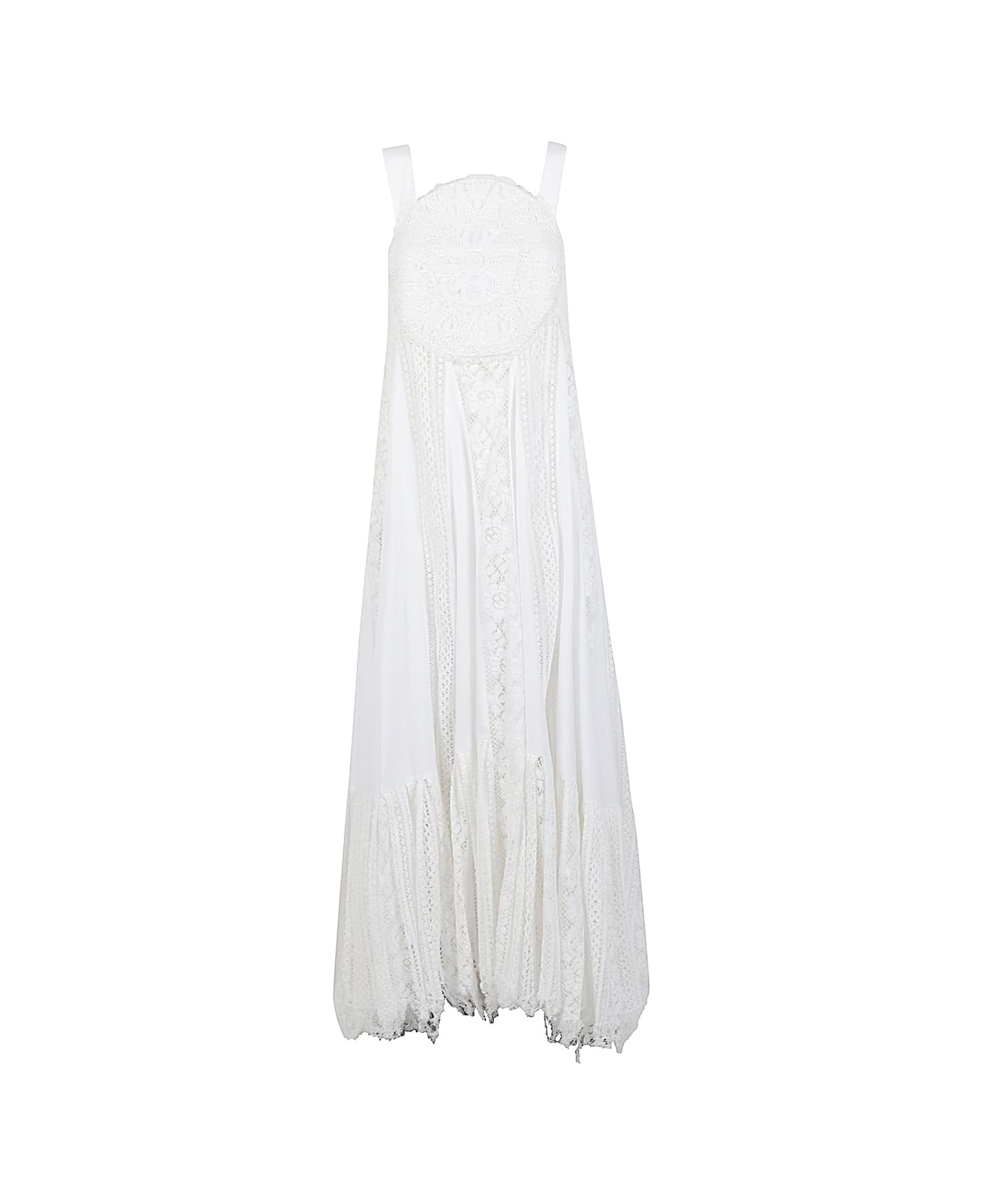 Loewe Cotton Long Dress - White