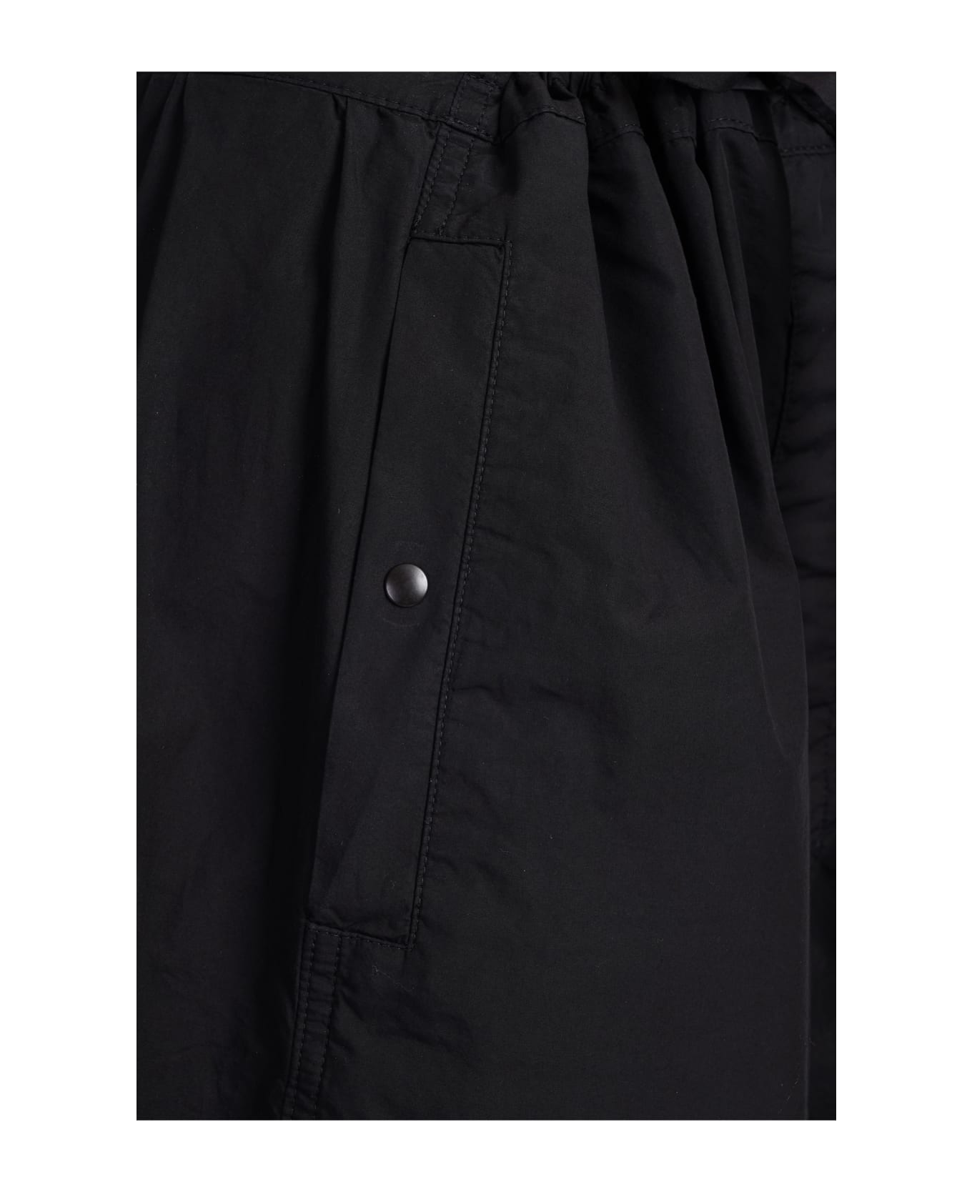 Lemaire Pants In Black Cotton - black