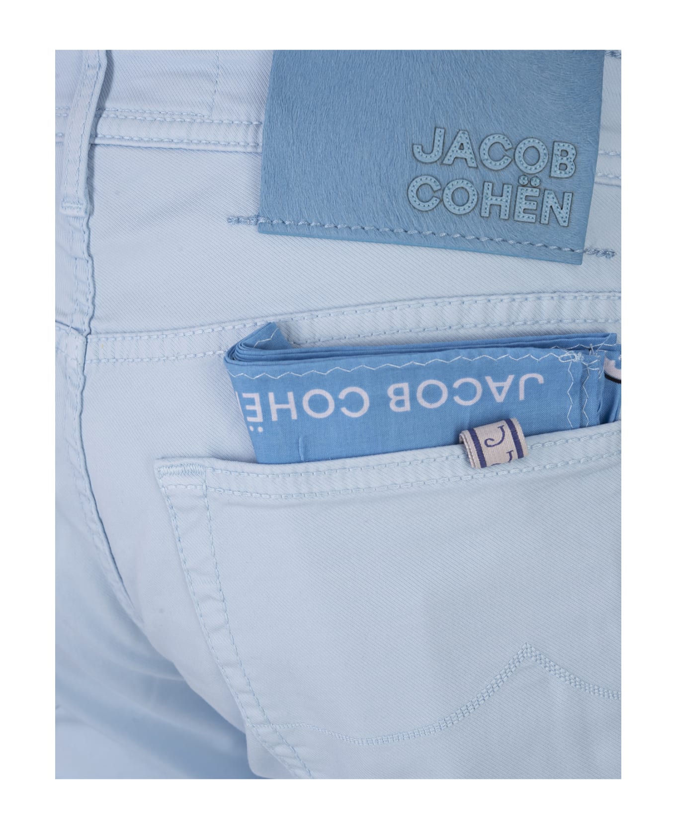 Jacob Cohen Light Blue Nick Slim Trousers - Blue ボトムス