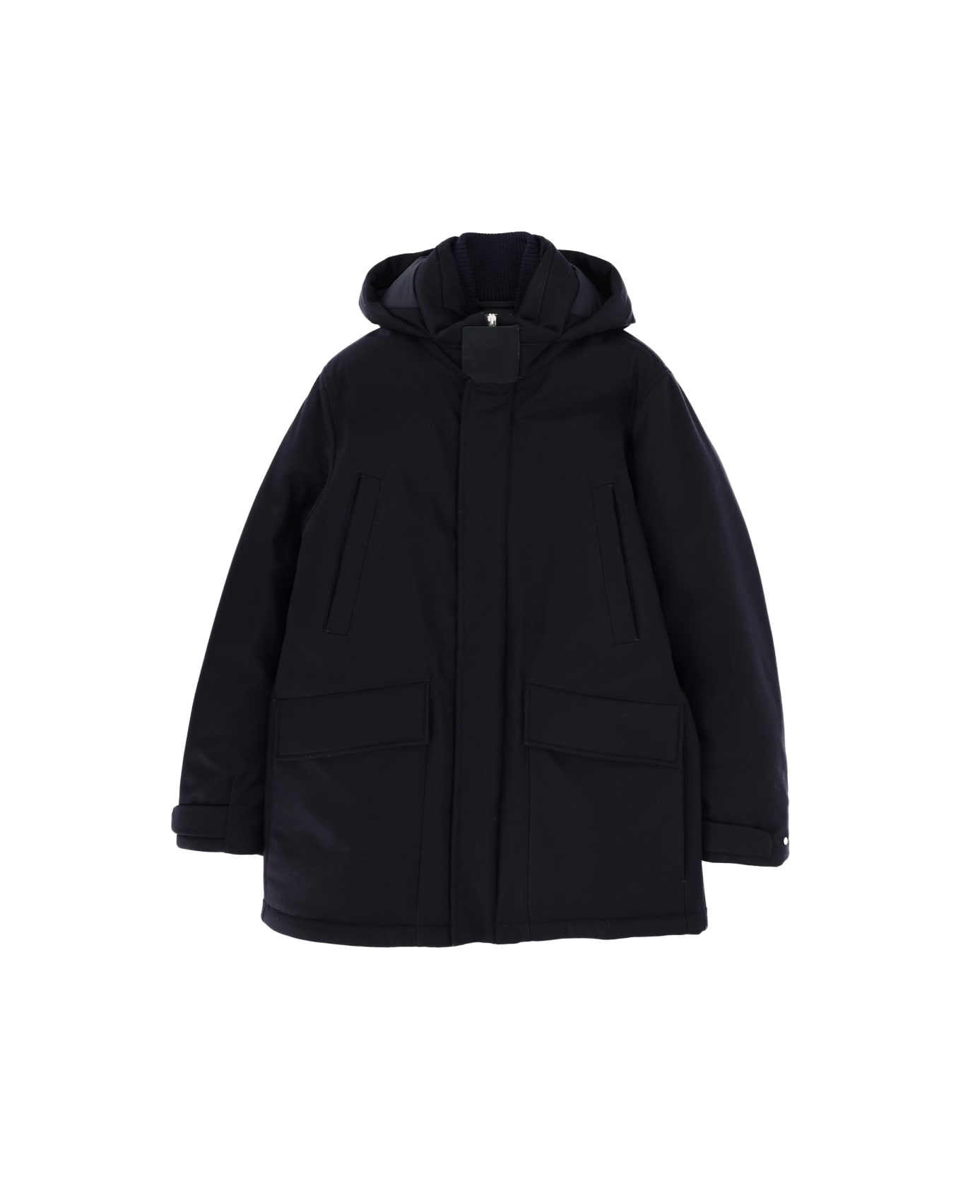 Zegna Woolen Parka - BLACK