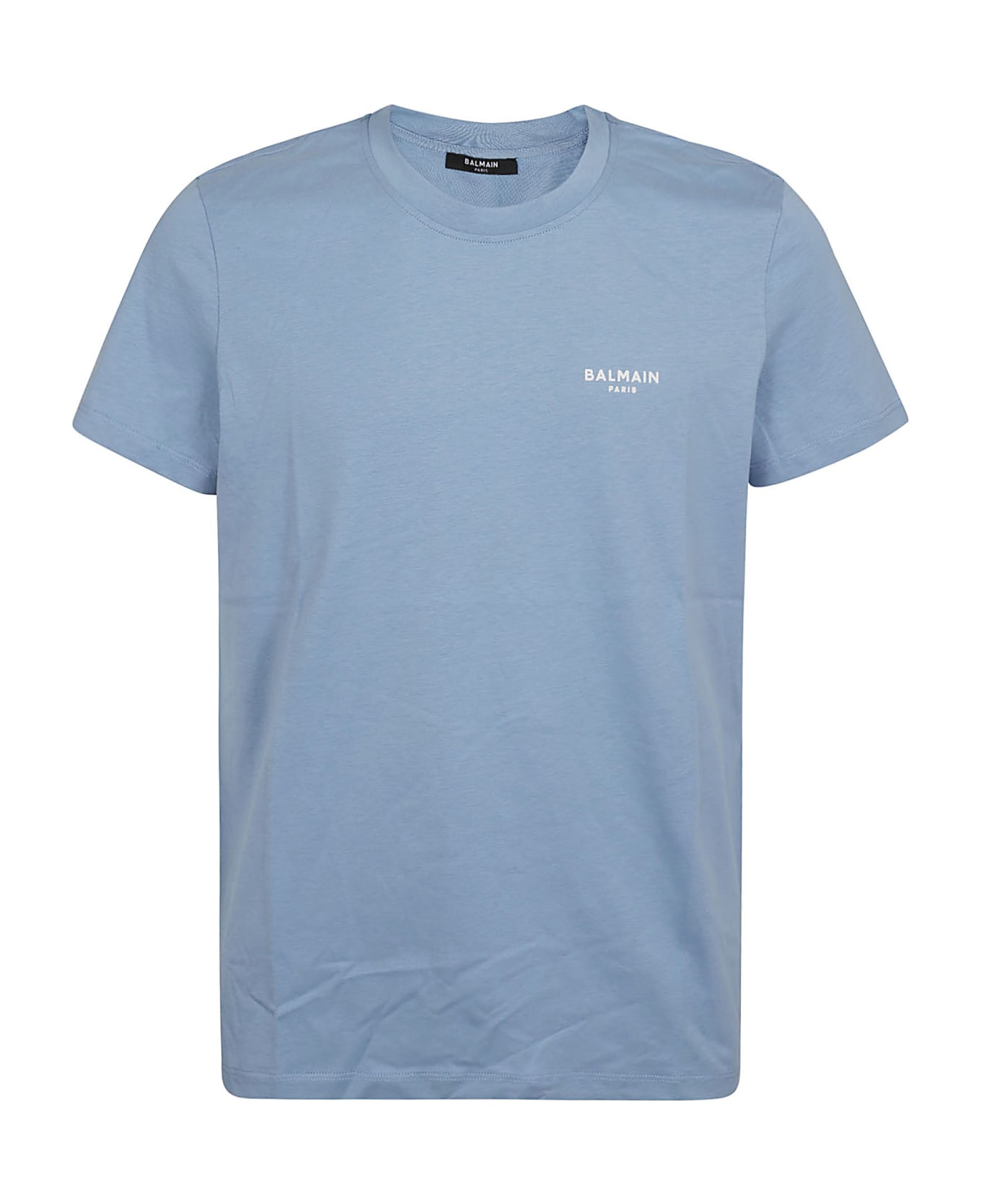 Balmain Flock T-shirt - Slf Bleu Pale Naturel