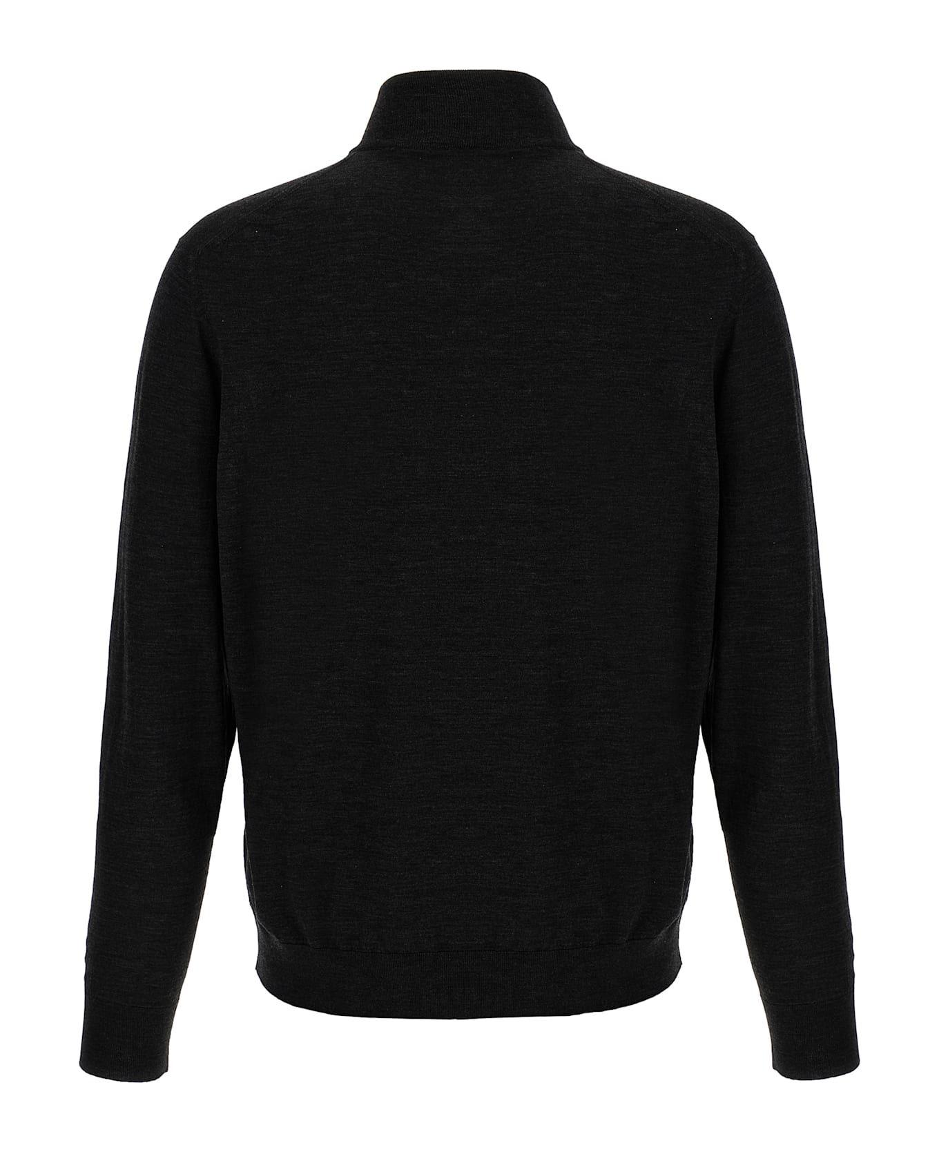 Kiton Half-zip Sweater - Black  