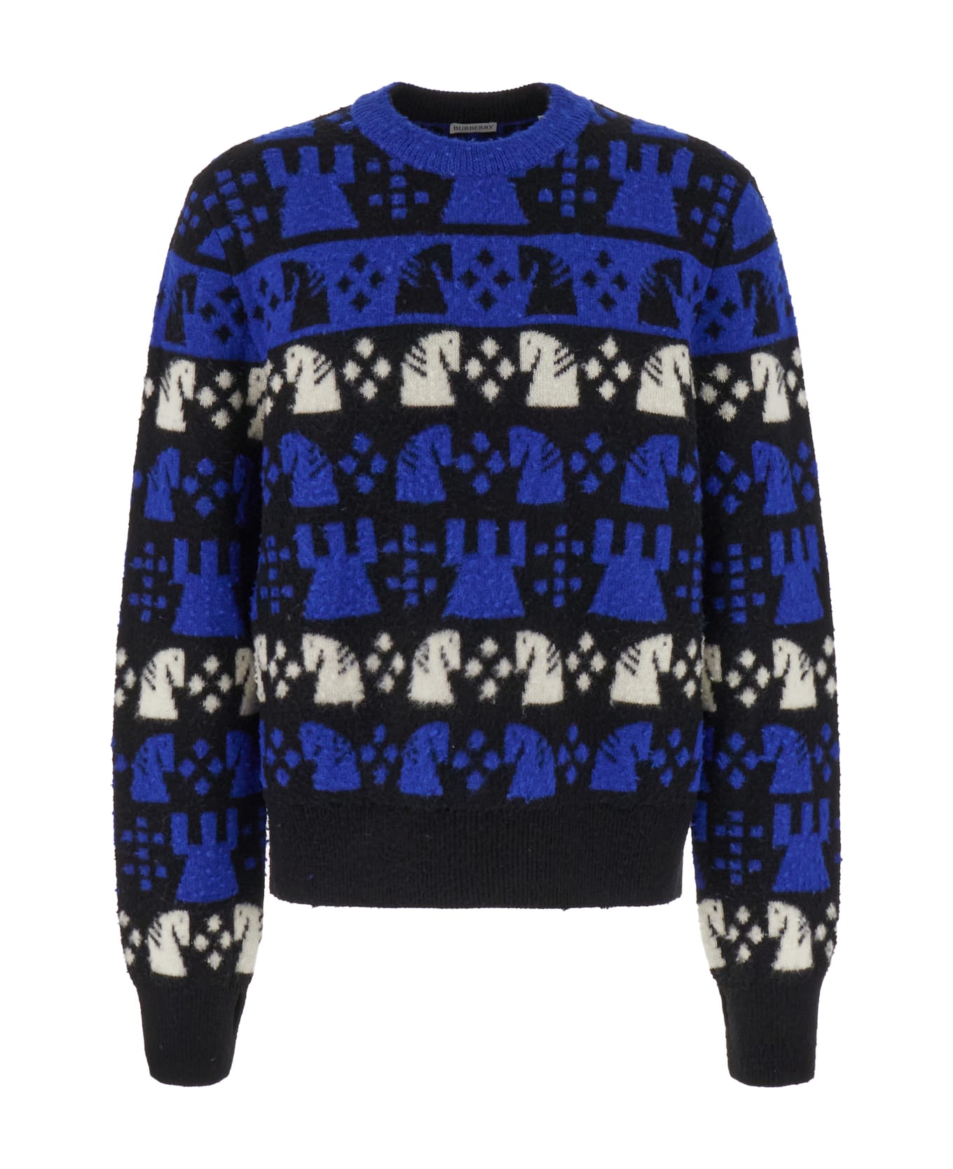 Burberry Embroidered Wool Blend Sweater - KNIGHT IP PATTERN