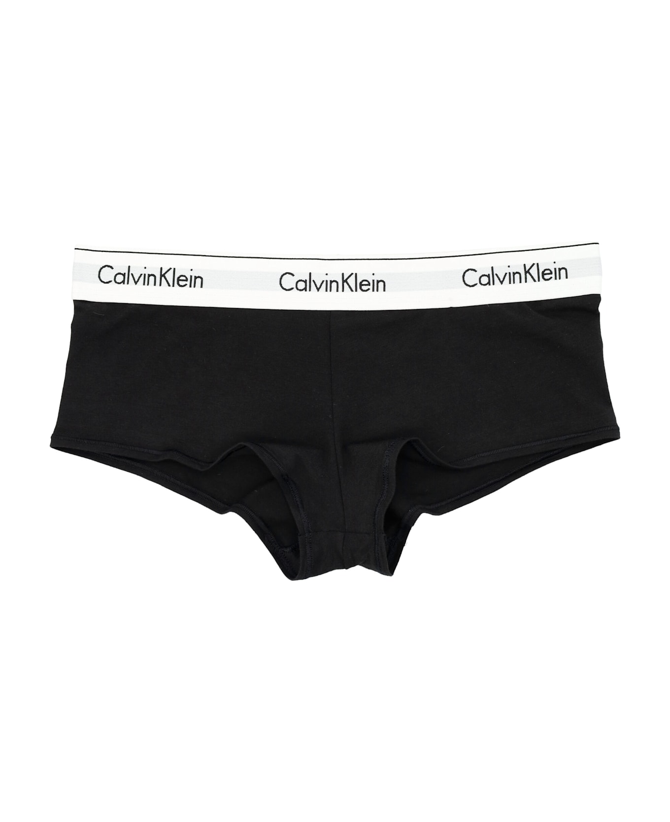 Calvin Klein High Waisted Boxers - BLACK