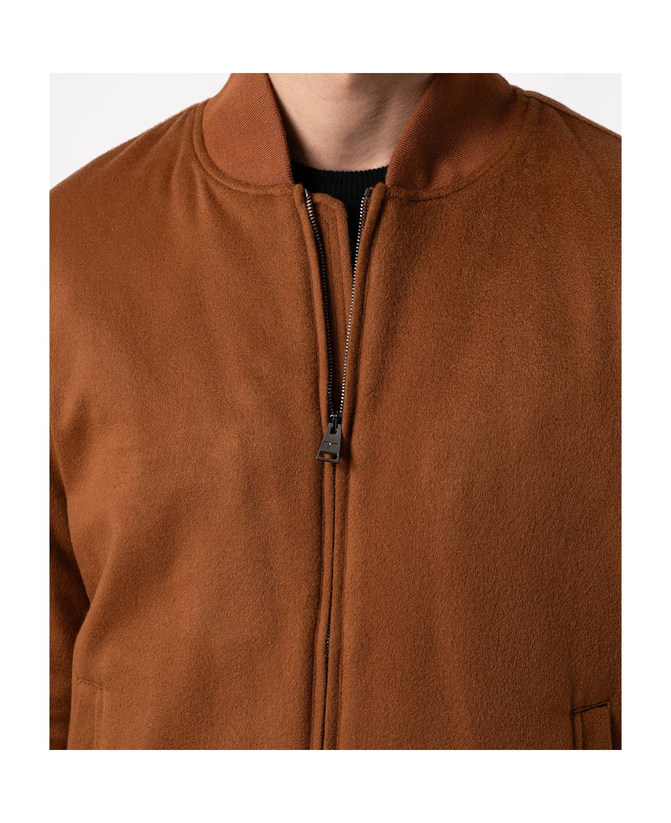 Larusmiani Bomber Jacket Marina Jacket - Brown