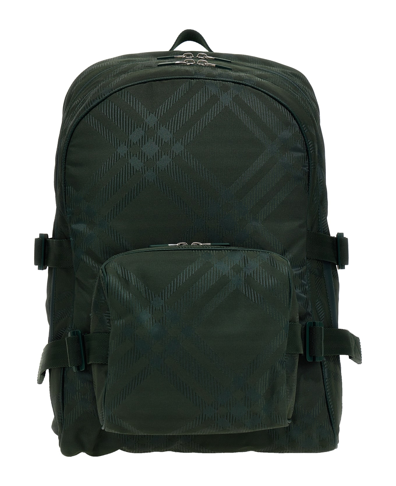Burberry Check Backpack - Green バックパック