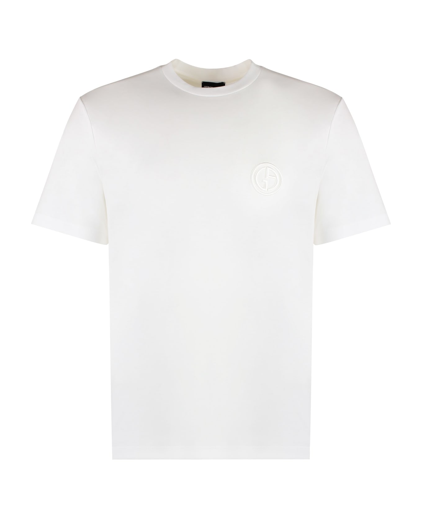 Giorgio Armani Cotton Crew-neck T-shirt - White
