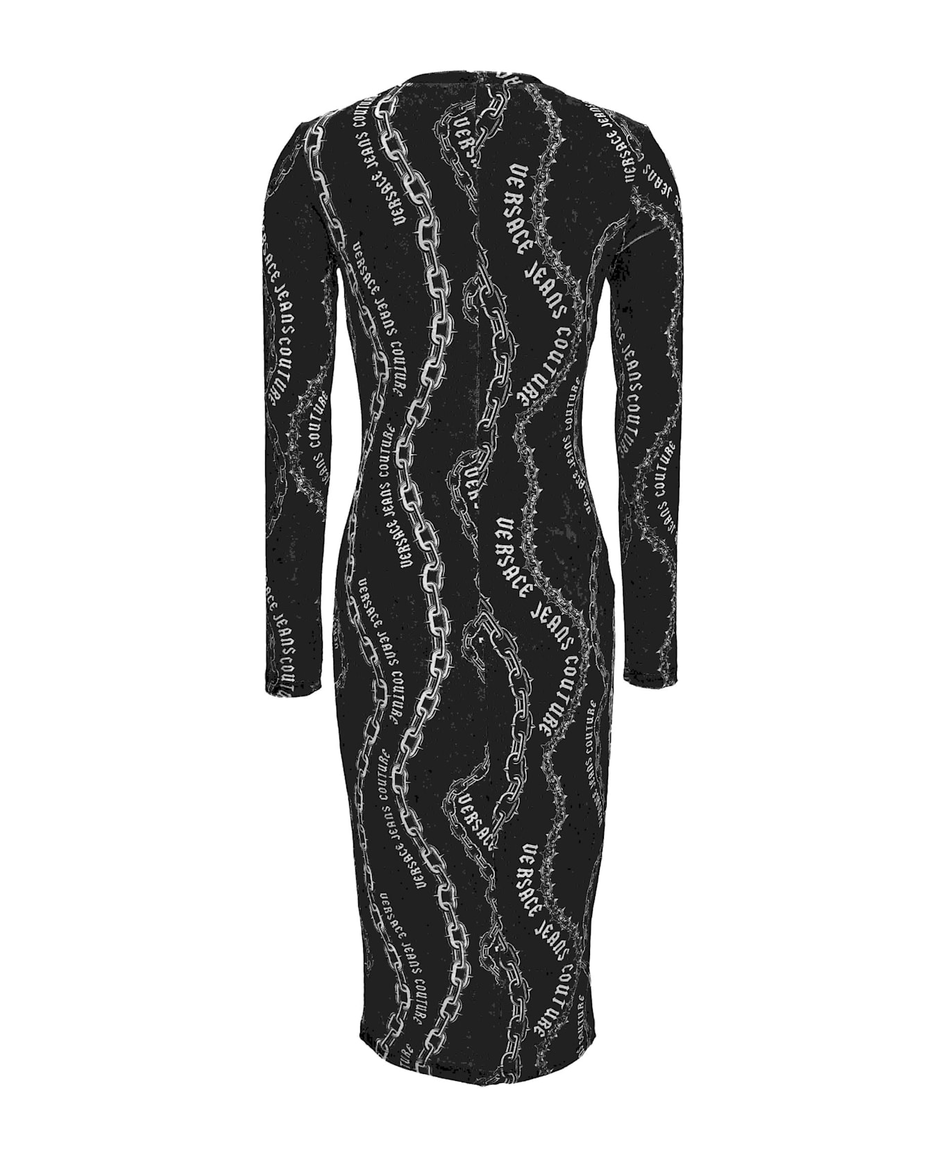Versace Jeans Couture Dress Long Sleeves - Black