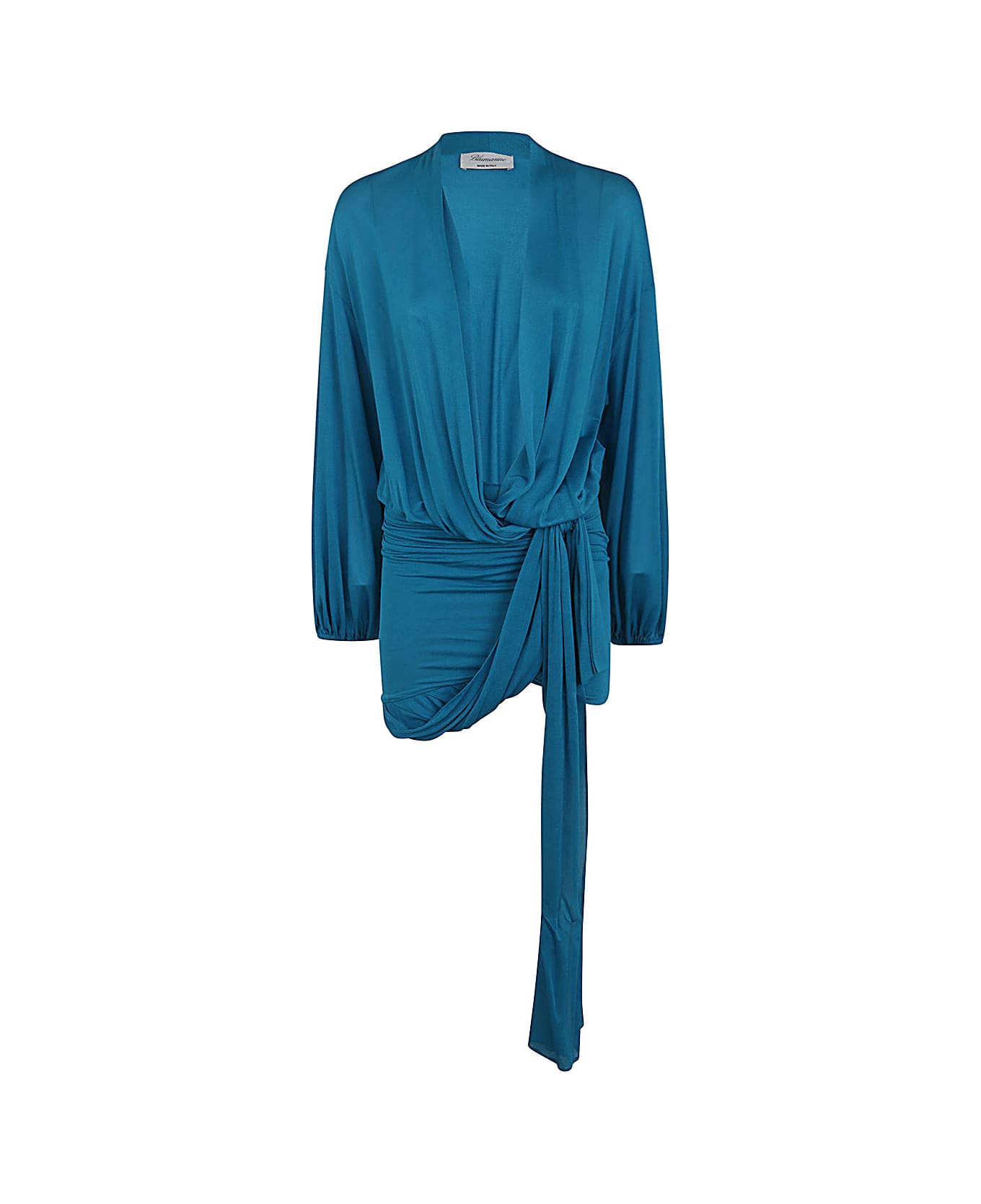 Blumarine 2a416a Mini Dress - Jewel Blue ワンピース＆ドレス