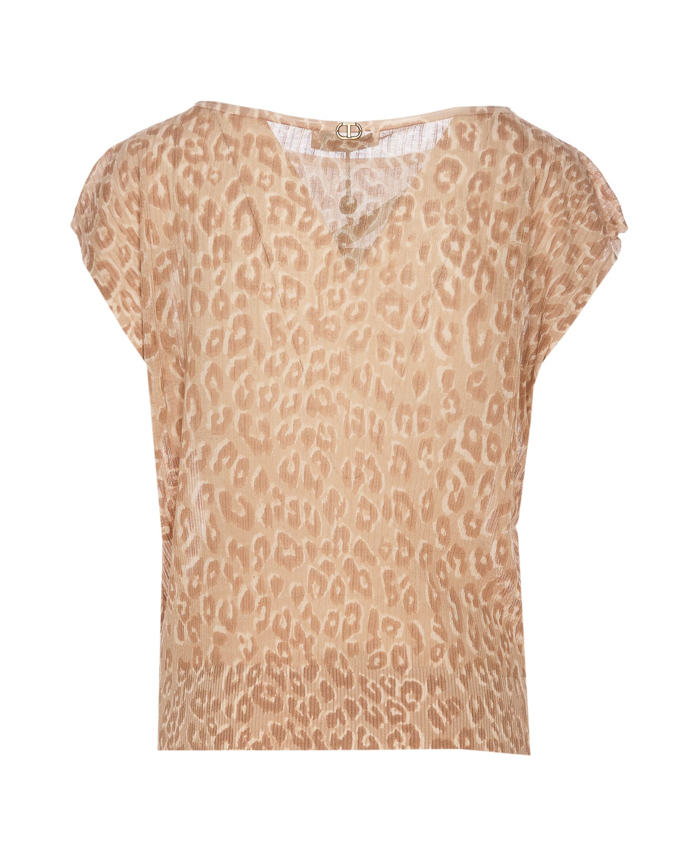 TwinSet Animalier T-shirt - Ginger Root