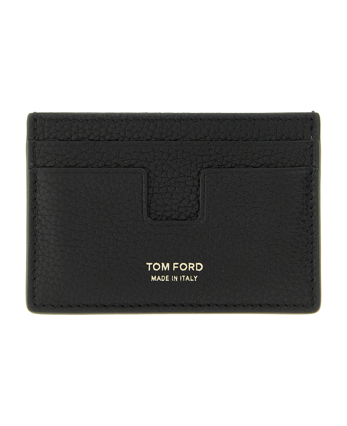Tom Ford Hammered Card Holder - Black  