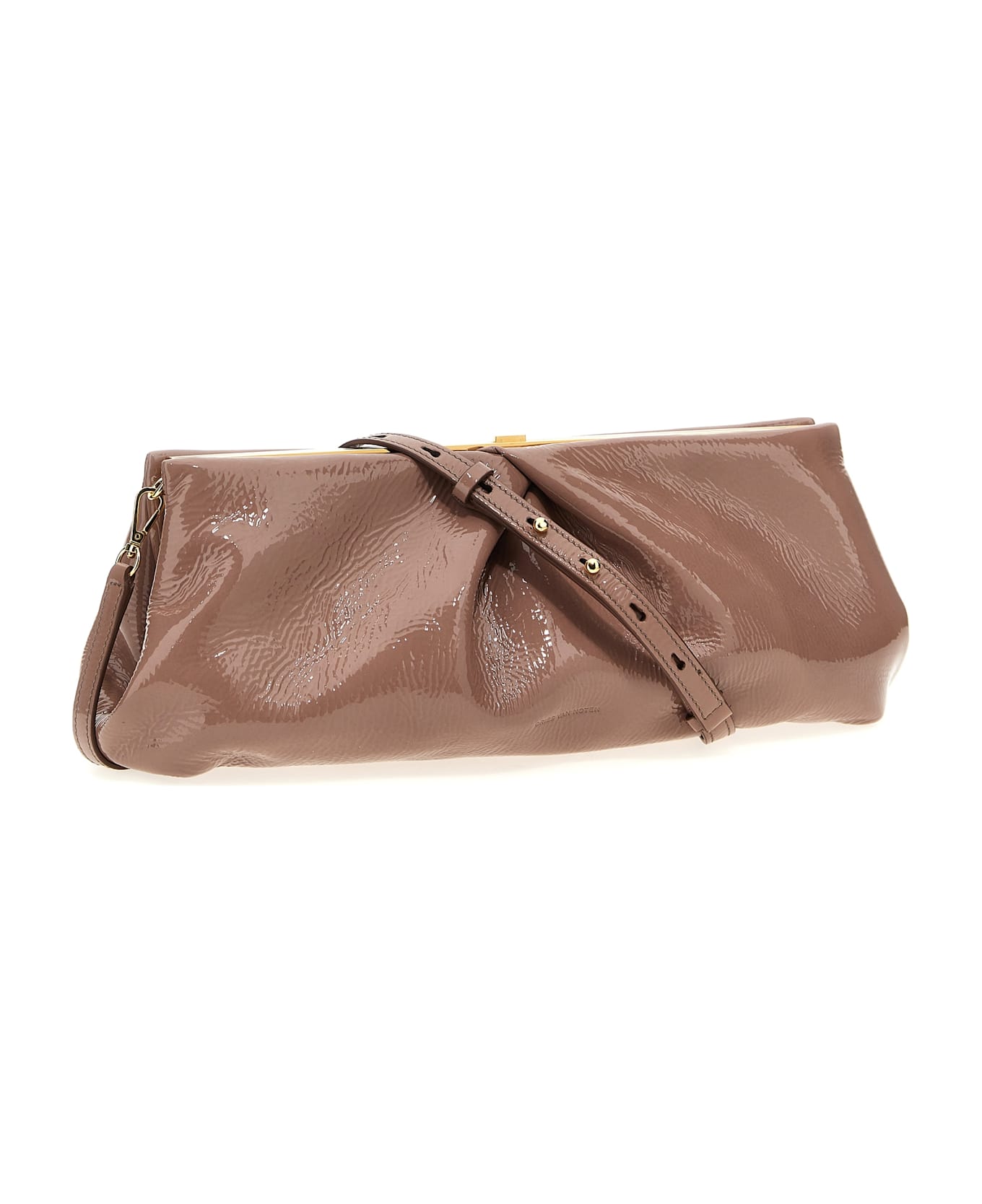 Dries Van Noten Patent Clutch - Pink