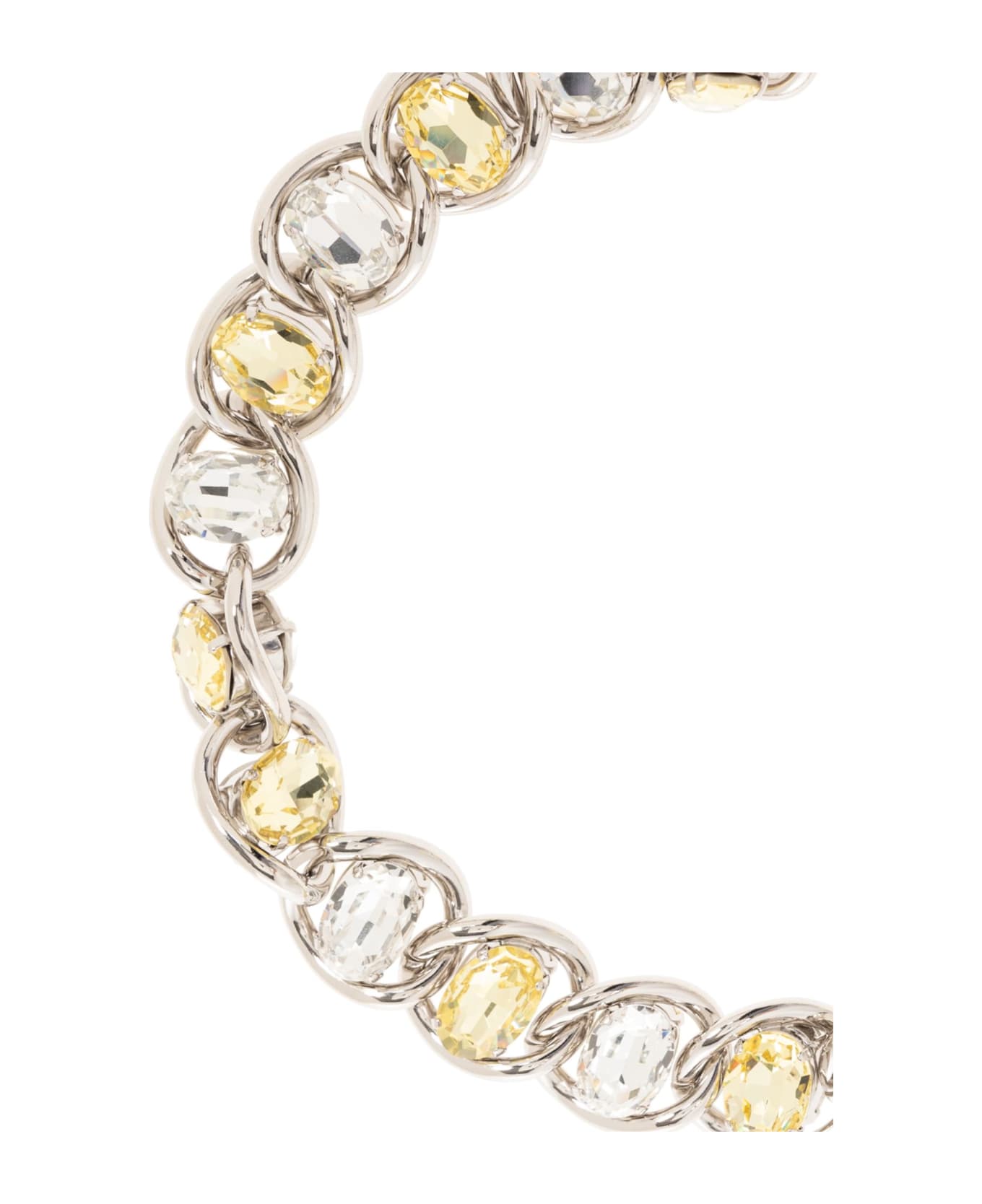 Marni Rhinestone-embellished Necklace - Silver