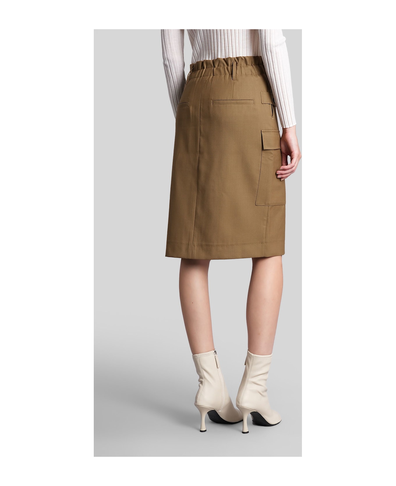 IRO Carrie Skirt In Camel Wool - Camel