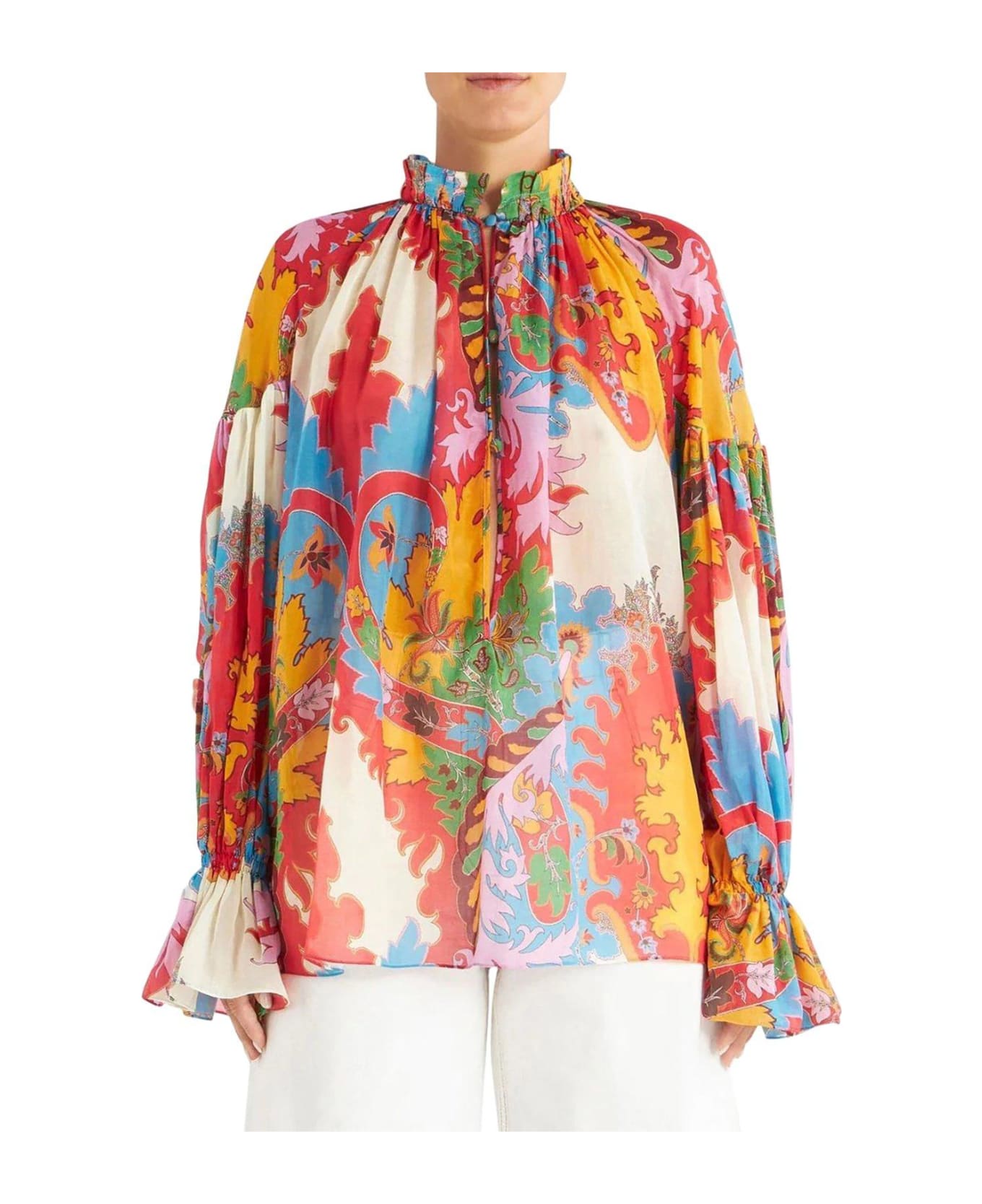 Etro Graphic-pattern Blouse Etro - RED