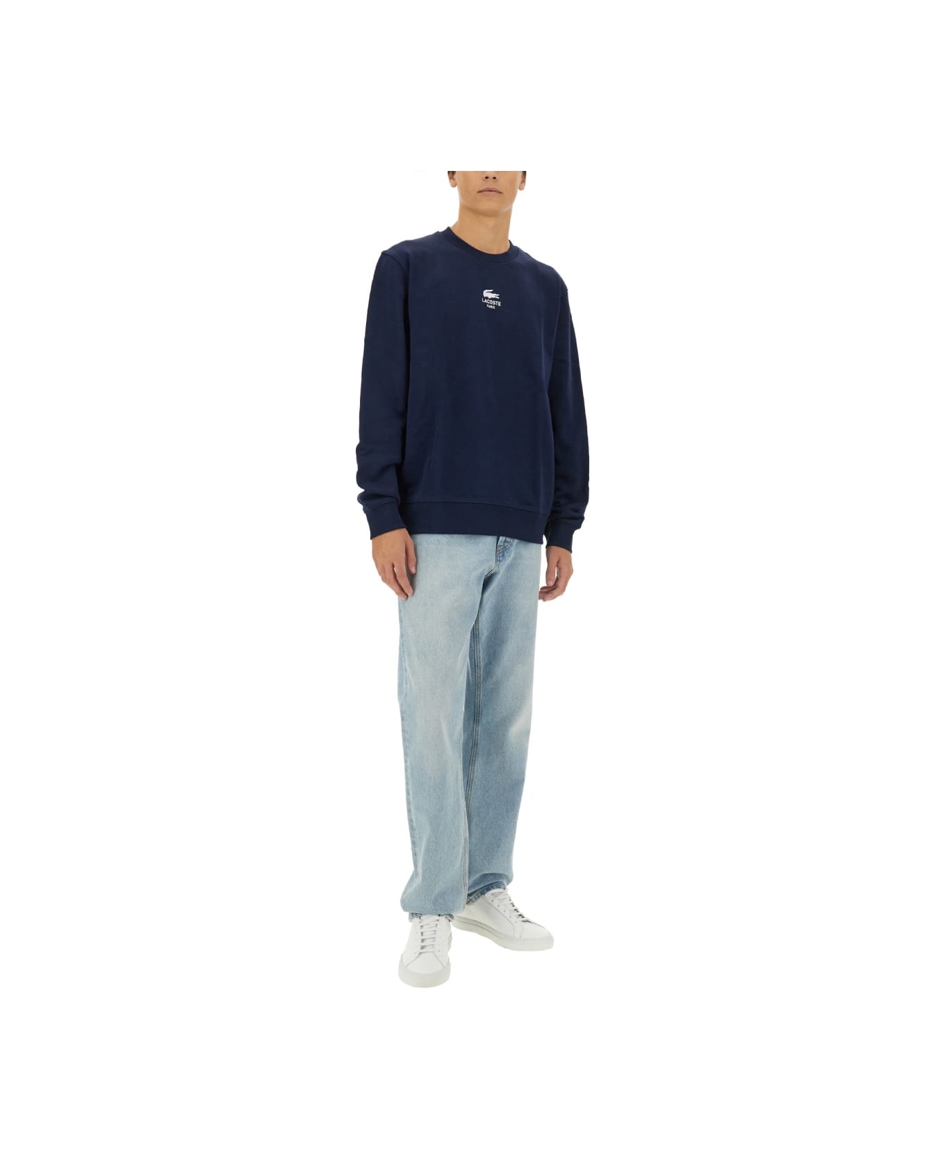 Lacoste Sweatshirt With Logo - BLUE