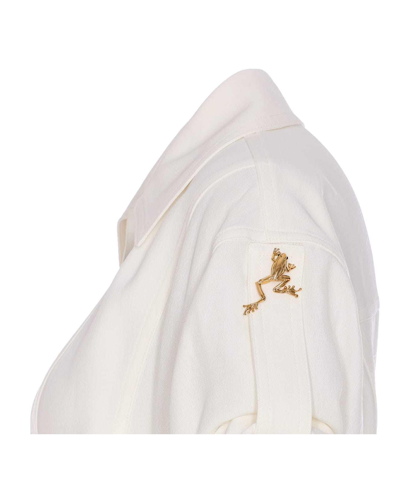 Bottega Veneta Viscose And Linen Dress - White